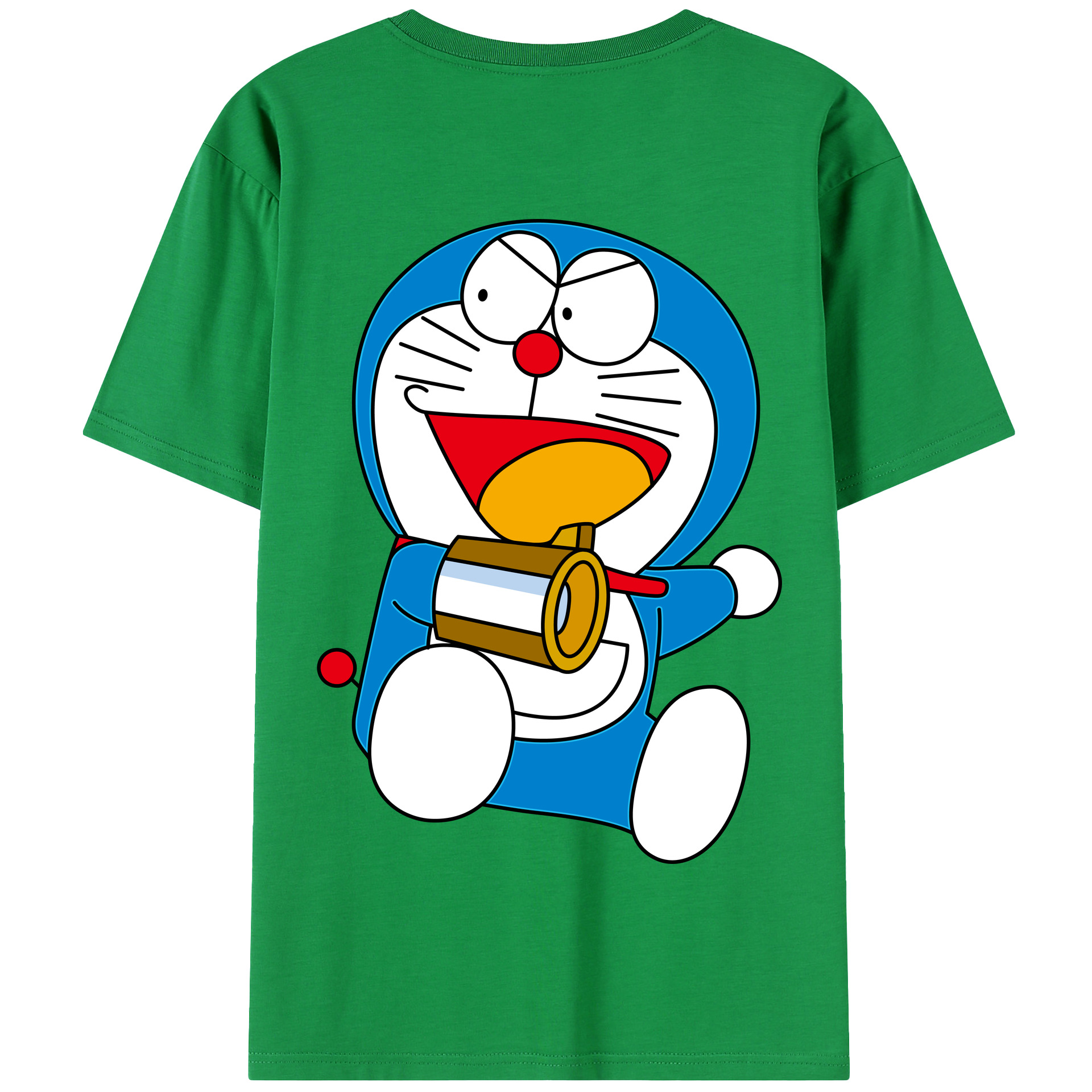 （画像用） ドラえもん Doraemon 綿100％半袖Tシャツ（背面プリント）