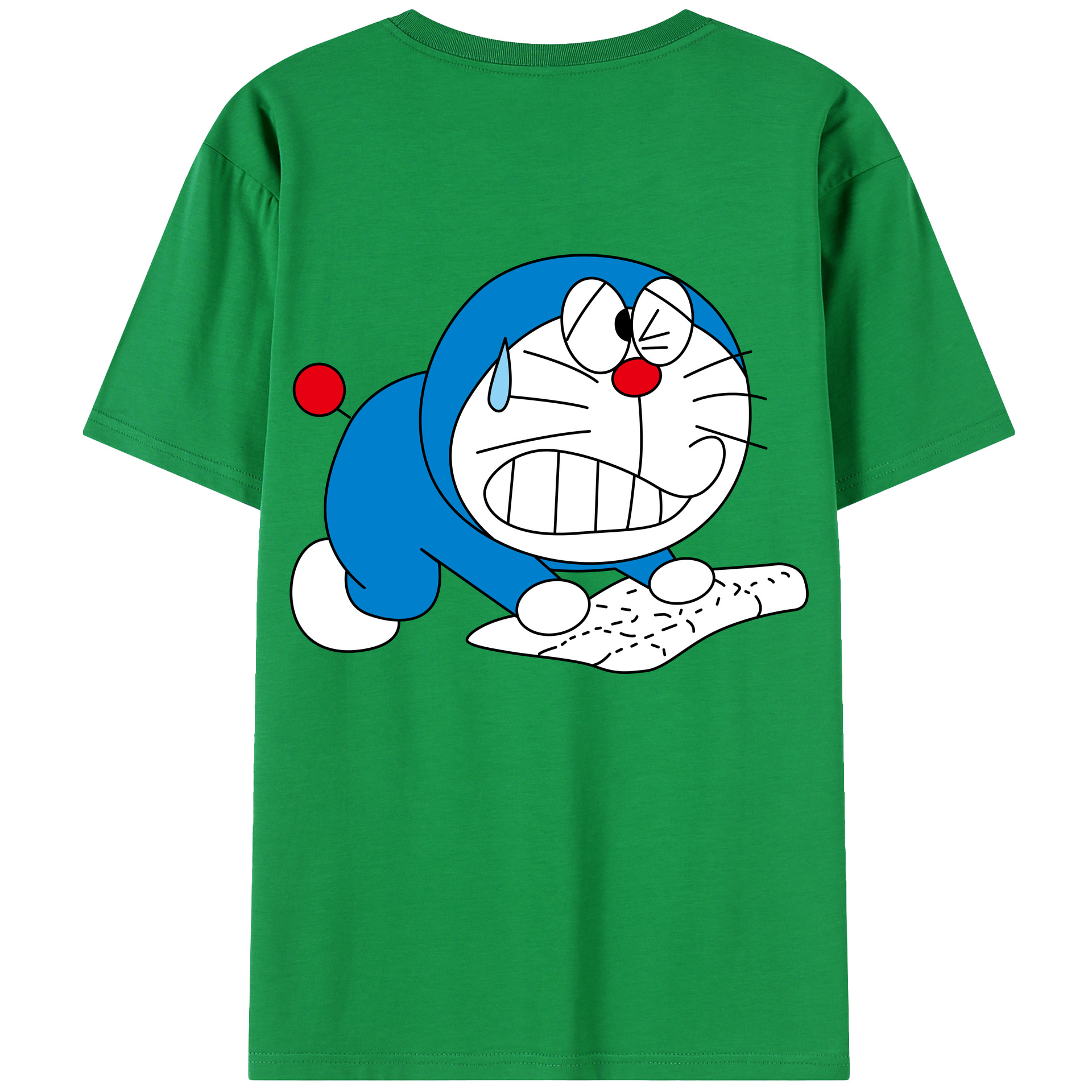 （画像用） ドラえもん Doraemon 綿100％半袖Tシャツ（背面プリント）