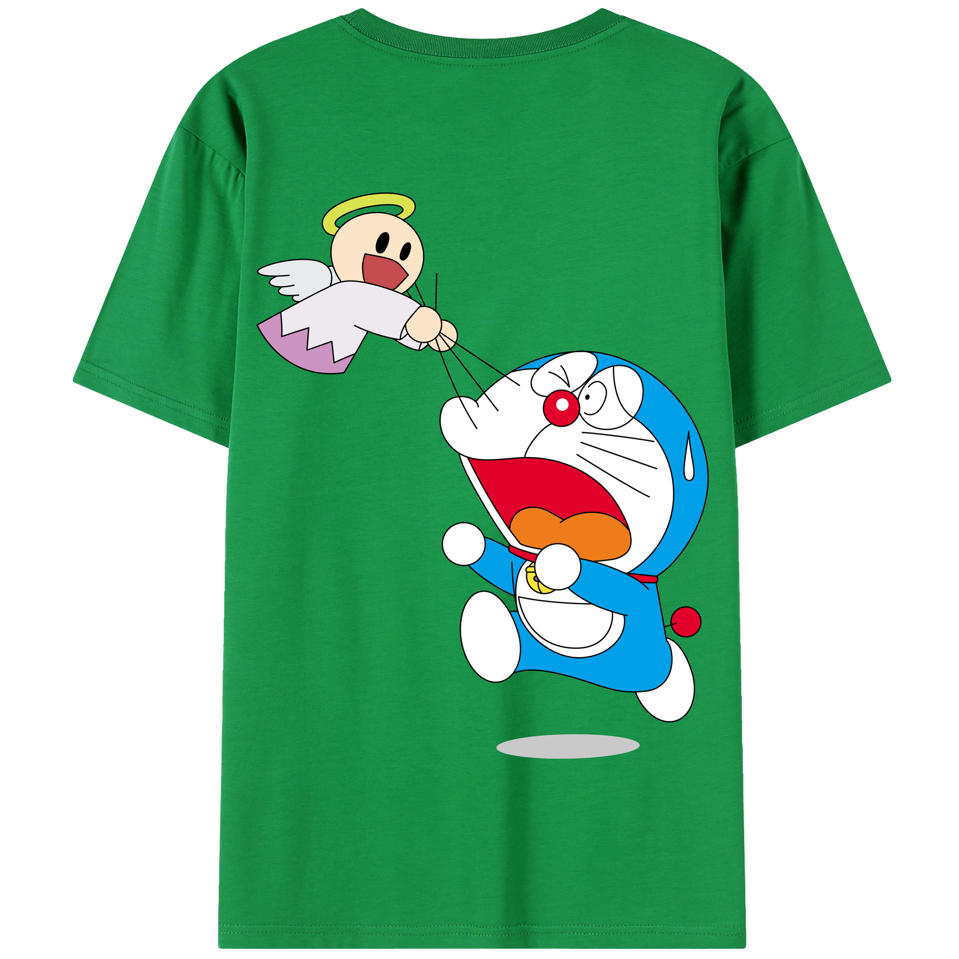 （画像用） ドラえもん Doraemon 綿100％半袖Tシャツ（背面プリント）