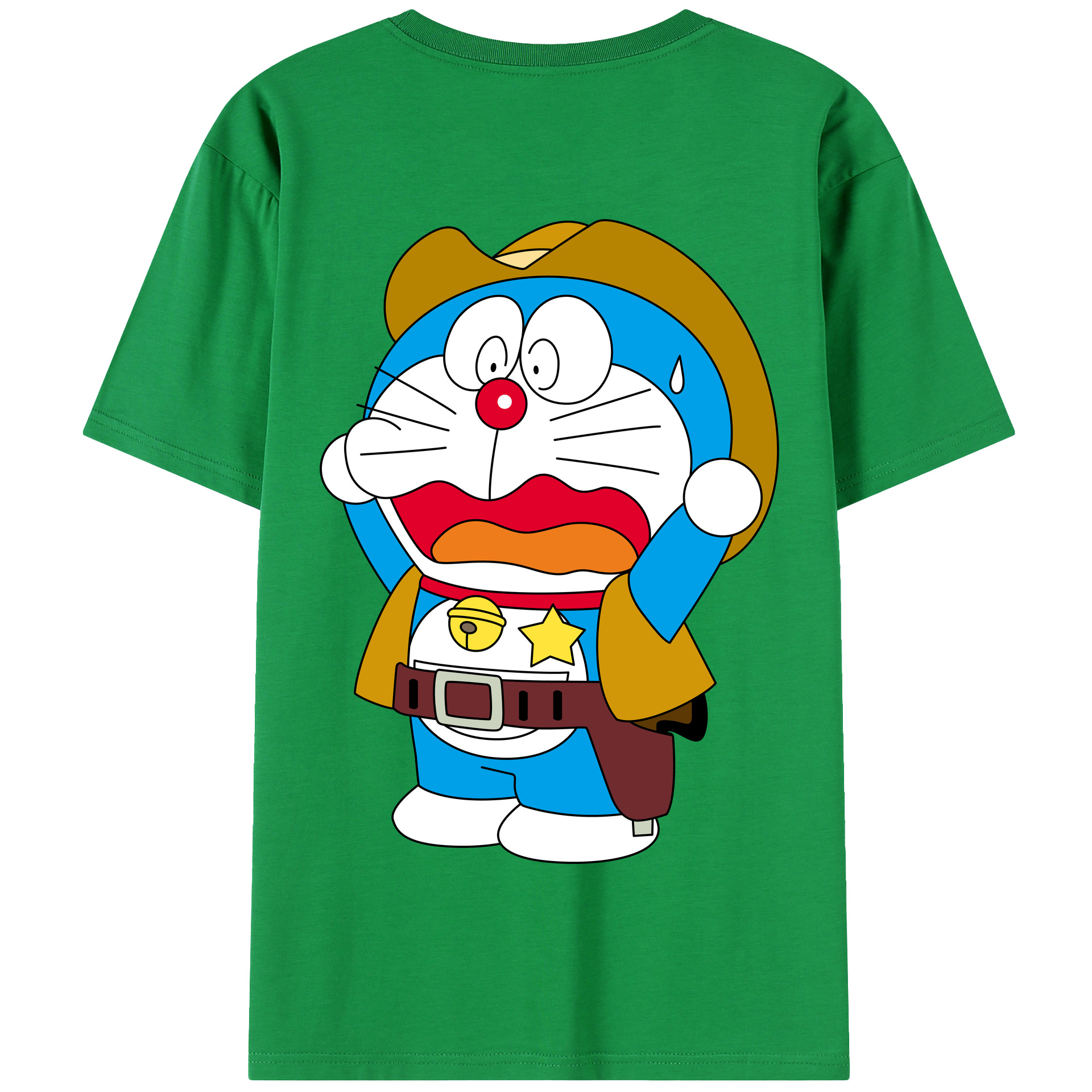 （画像用） ドラえもん Doraemon 綿100％半袖Tシャツ（背面プリント）