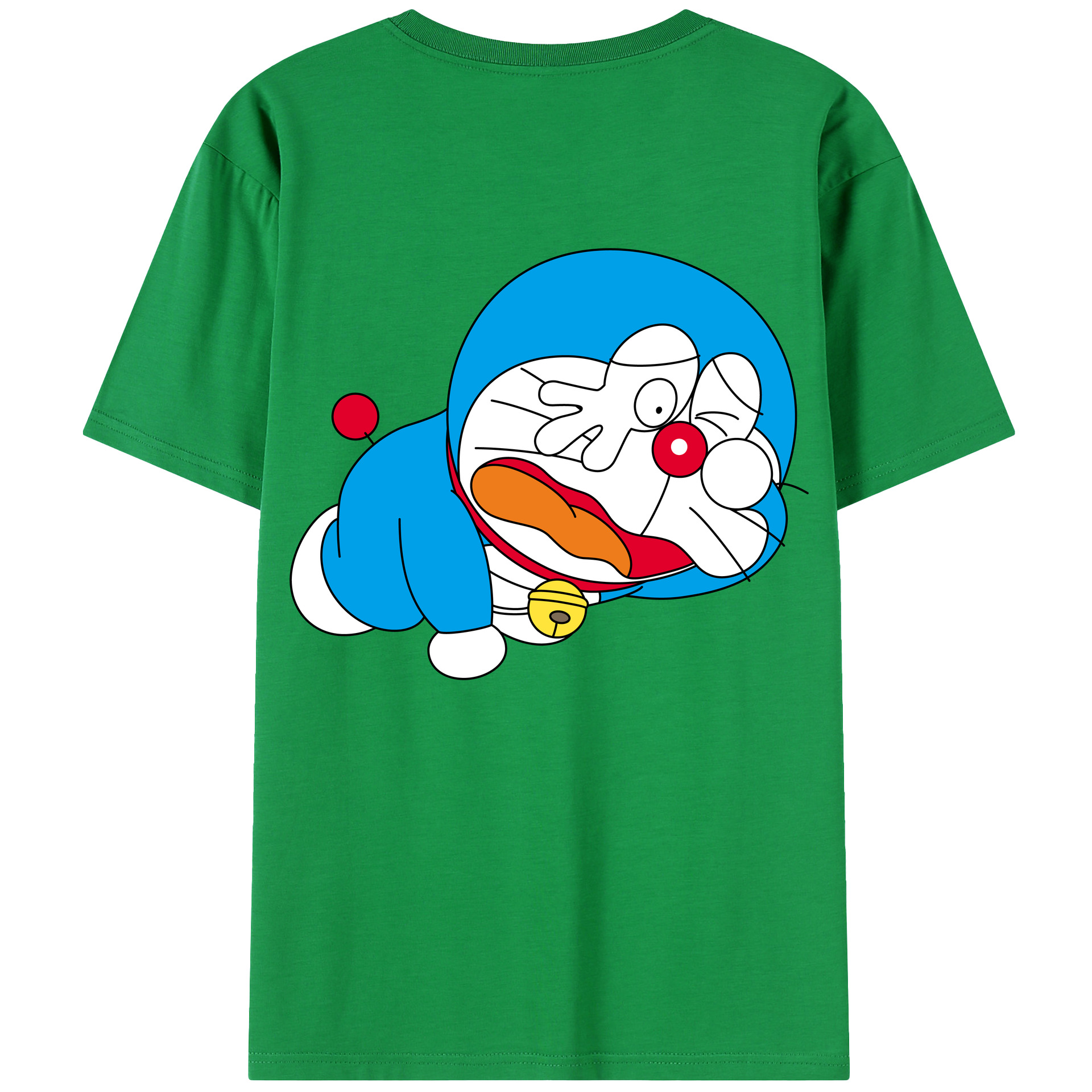 （画像用） ドラえもん Doraemon 綿100％半袖Tシャツ（背面プリント）