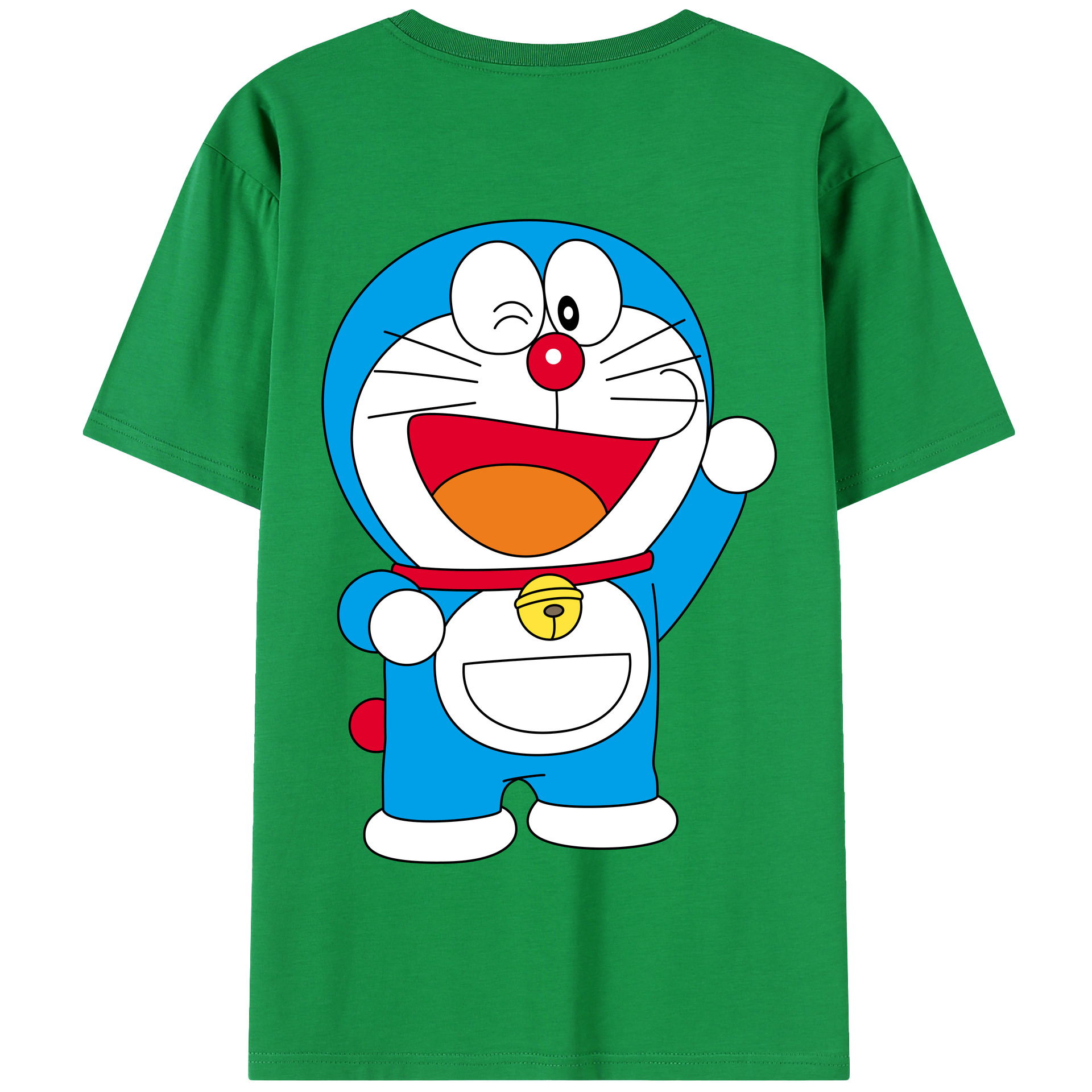 （画像用） ドラえもん Doraemon 綿100％半袖Tシャツ（背面プリント）
