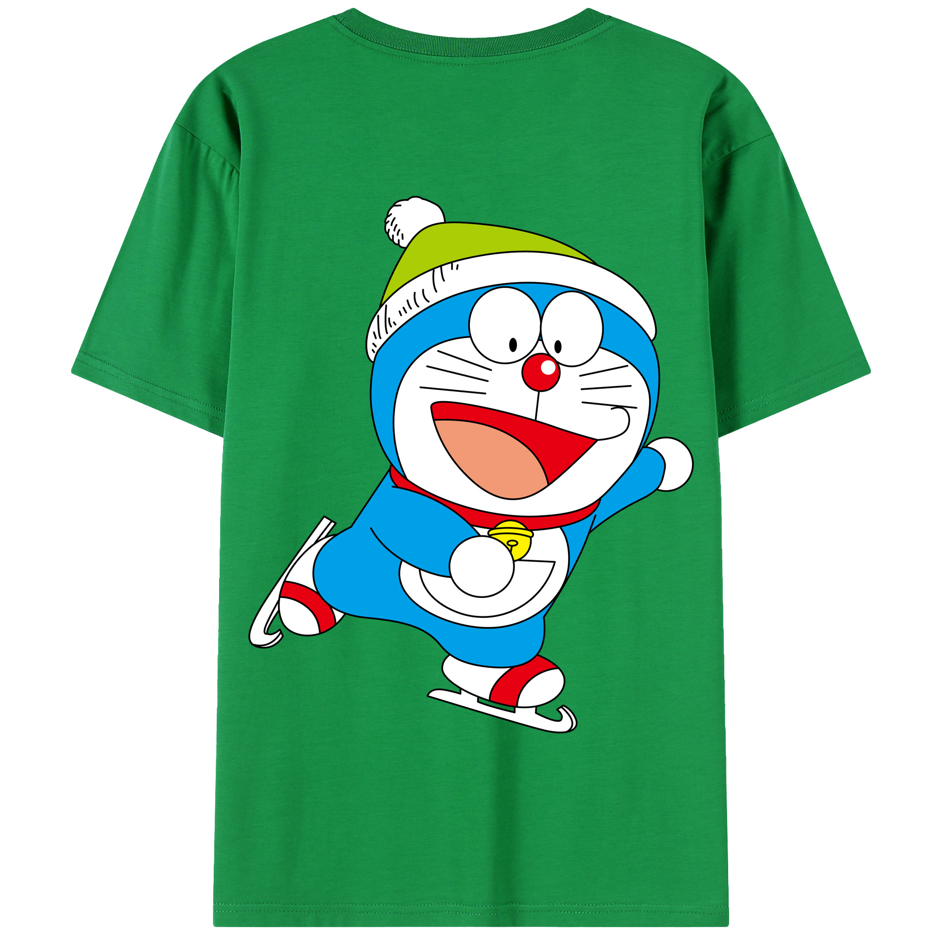 （画像用） ドラえもん Doraemon 綿100％半袖Tシャツ（背面プリント）