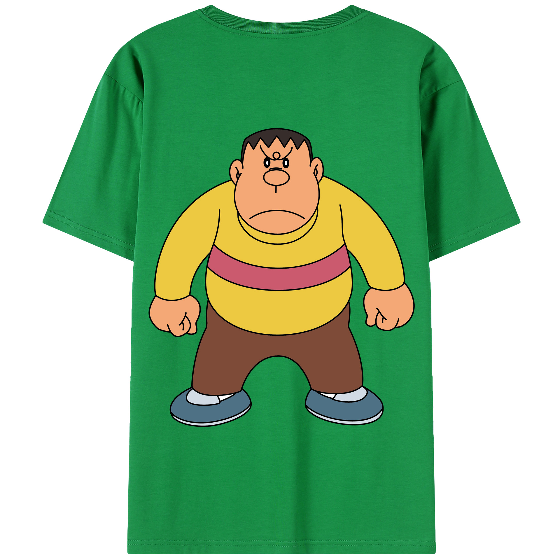 （画像用） ドラえもん 剛田武 Doraemon Gouta Takeshi 綿100％半袖Tシャツ（背面プリント）