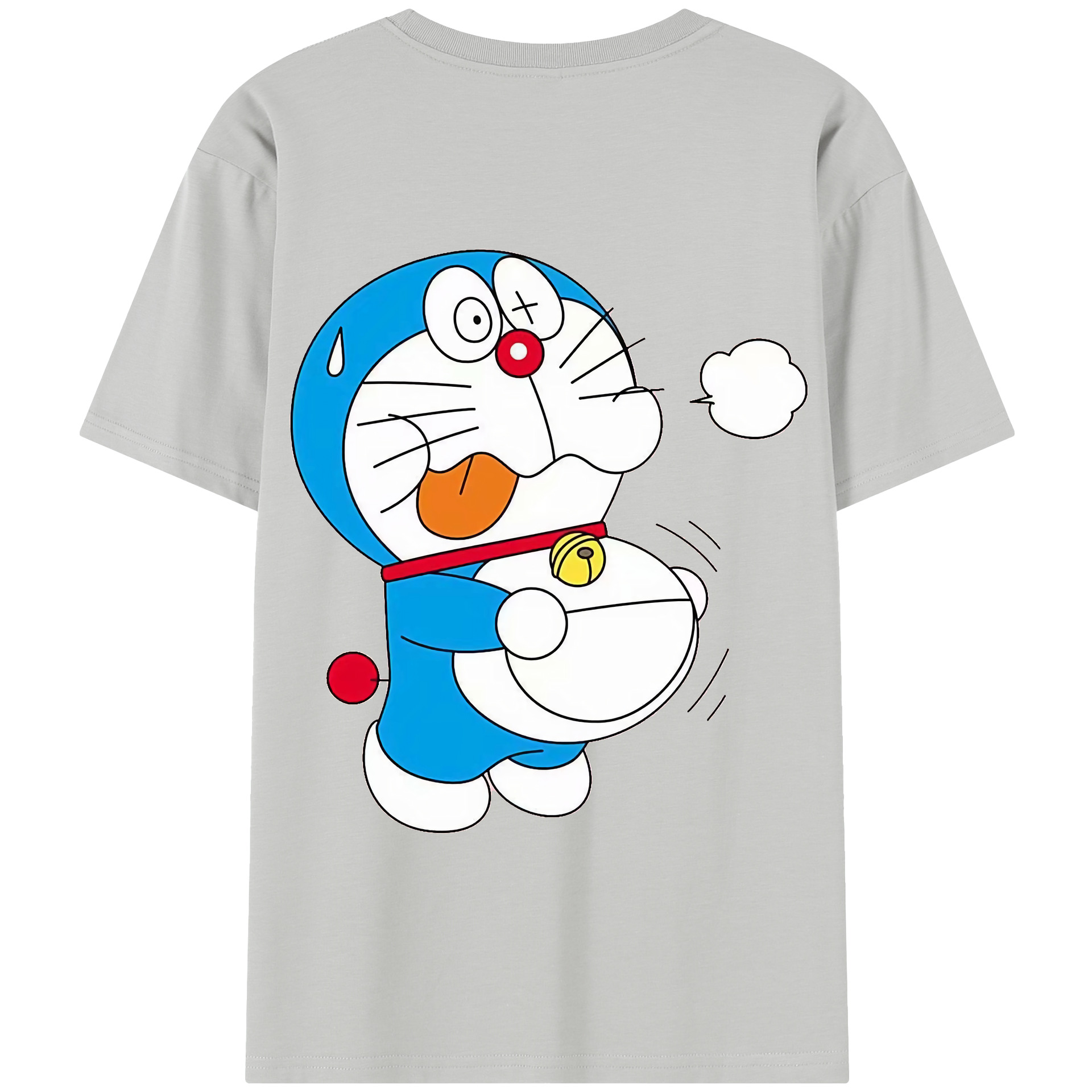 （画像用） ドラえもん Doraemon 綿100％半袖Tシャツ（背面プリント）