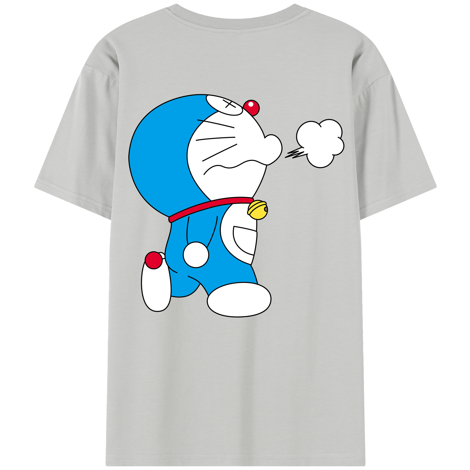 （画像用） ドラえもん Doraemon 綿100％半袖Tシャツ（背面プリント）