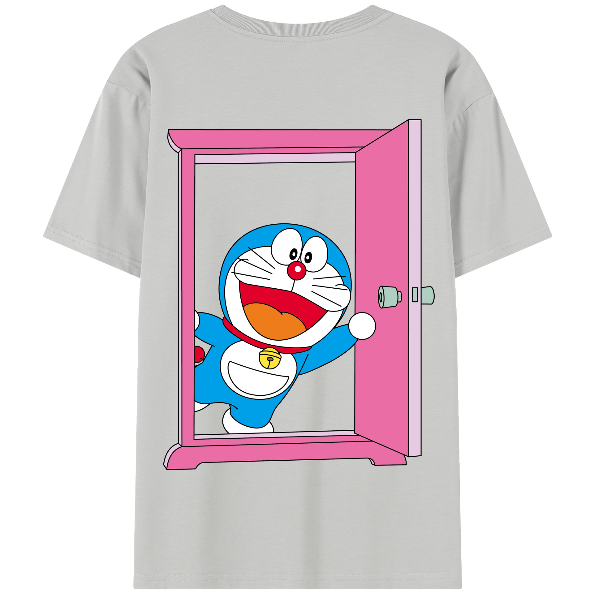 （画像用） ドラえもん Doraemon 綿100％半袖Tシャツ（背面プリント）