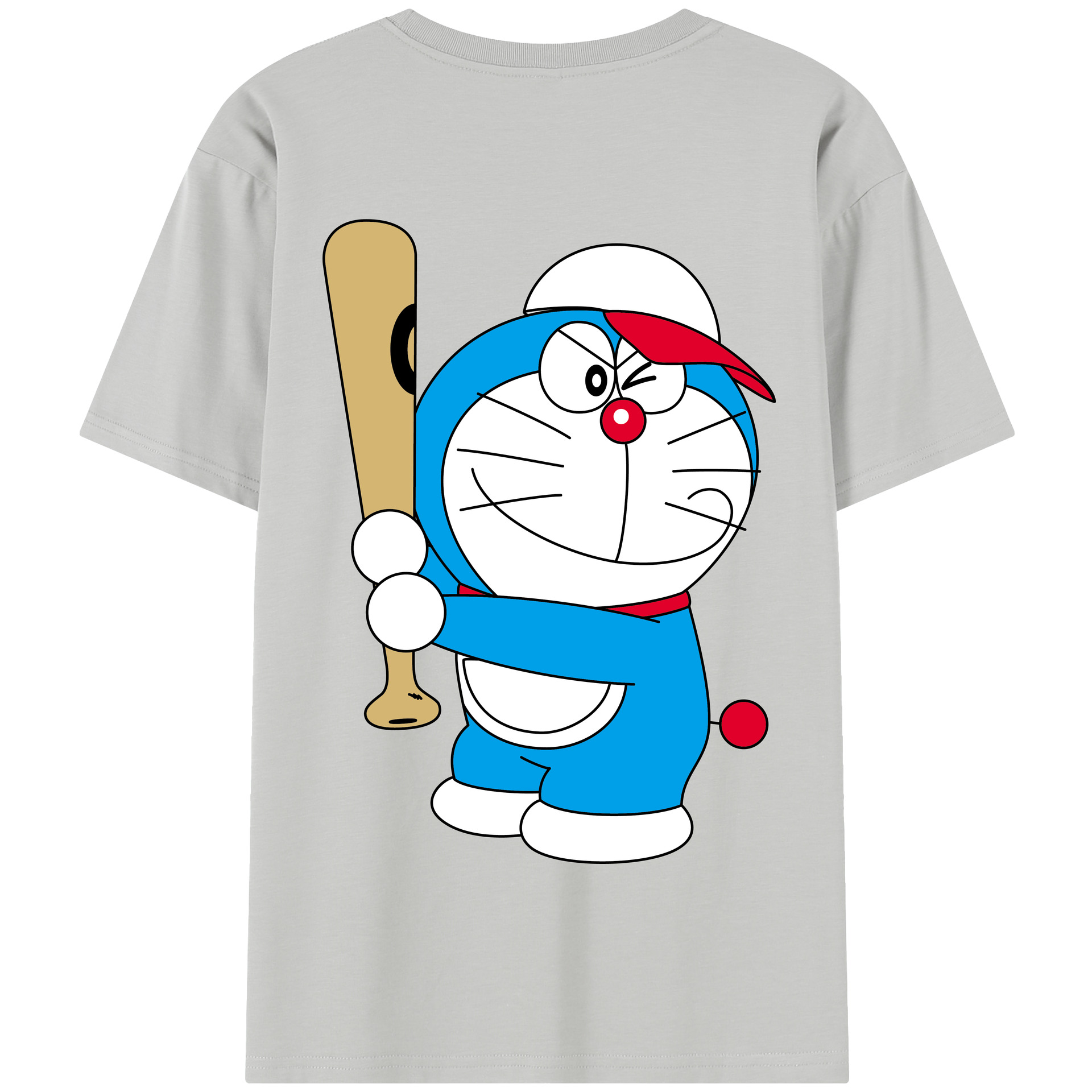 （画像用） ドラえもん Doraemon 綿100％半袖Tシャツ（背面プリント）