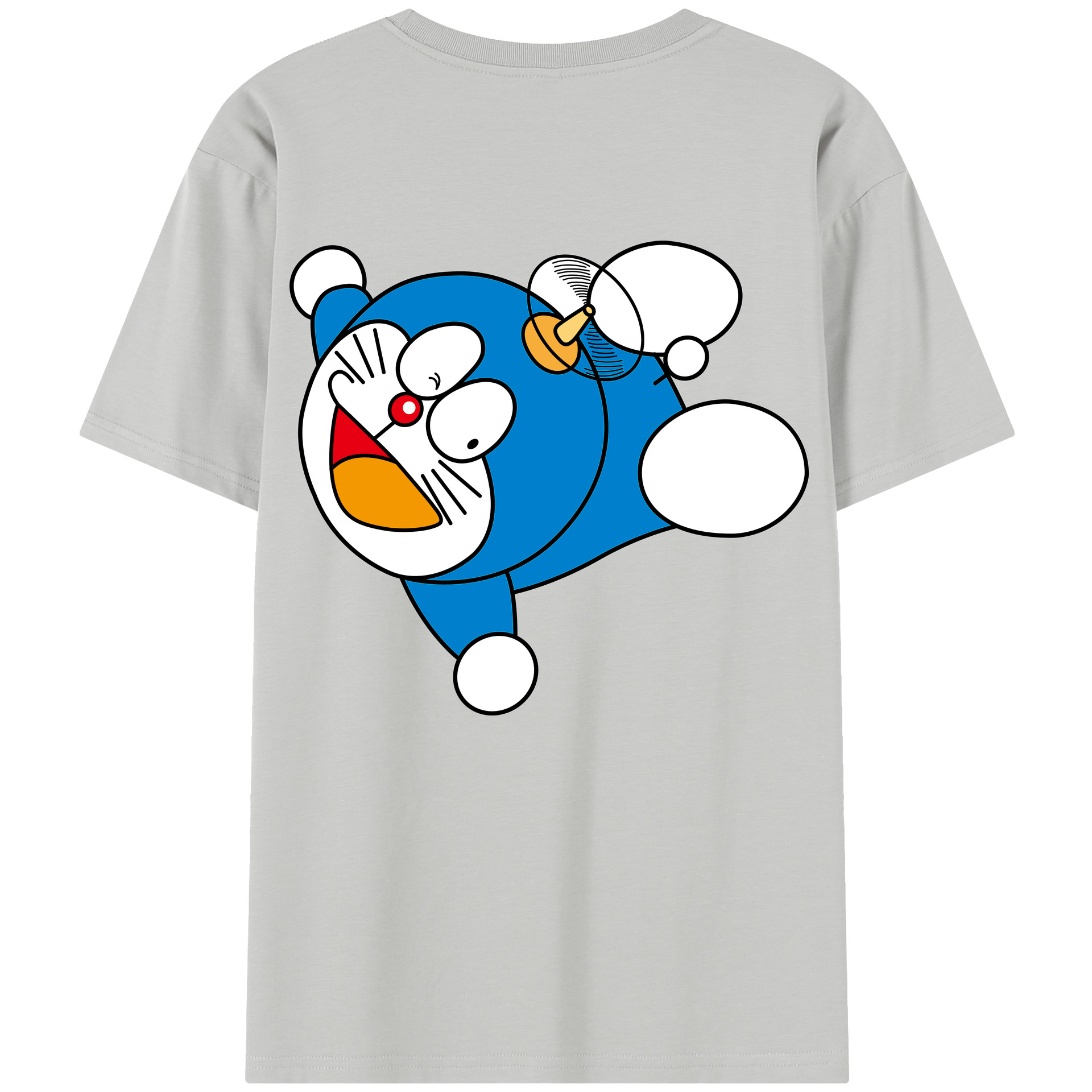 （画像用） ドラえもん Doraemon 綿100％半袖Tシャツ（背面プリント）