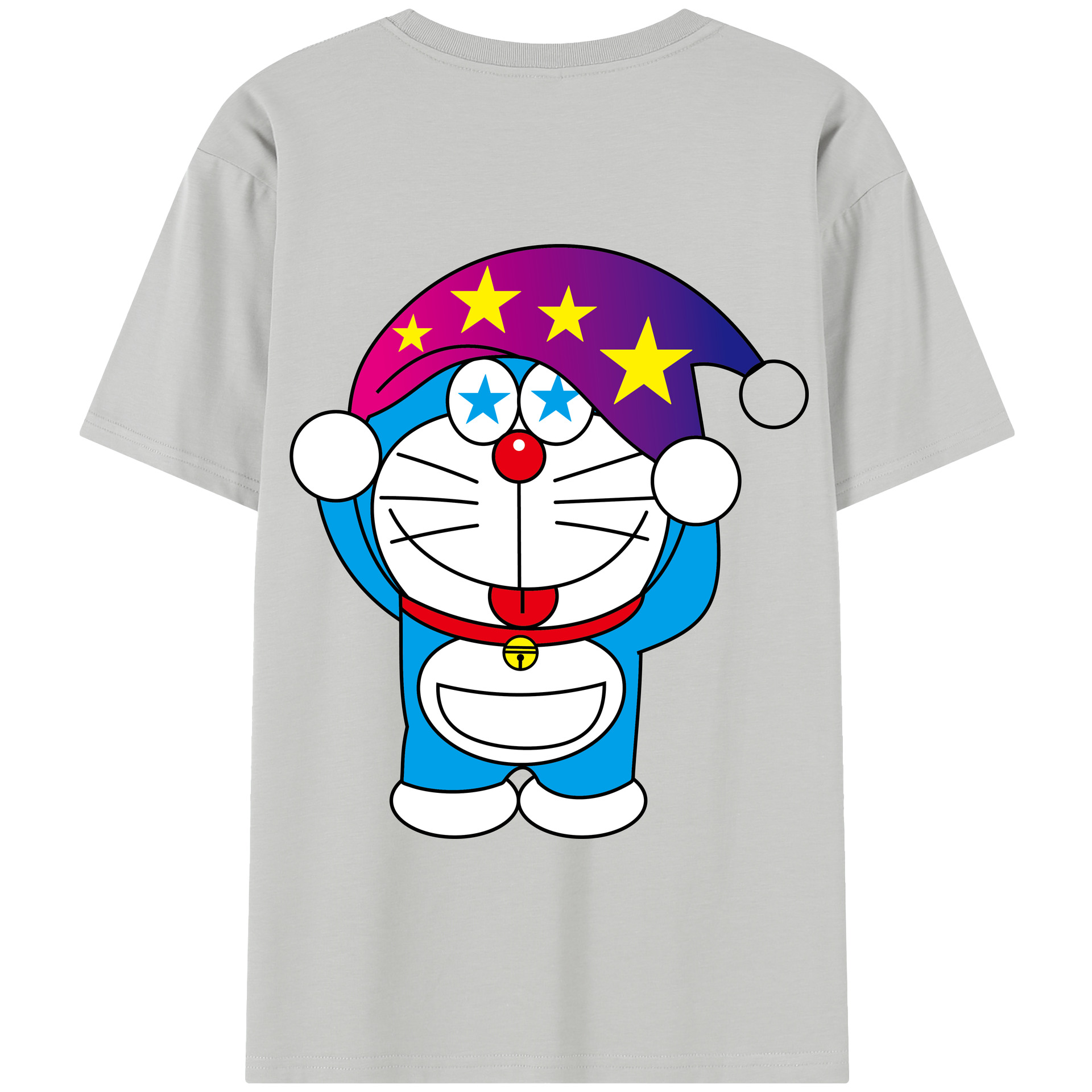 （画像用） ドラえもん Doraemon 綿100％半袖Tシャツ（背面プリント）