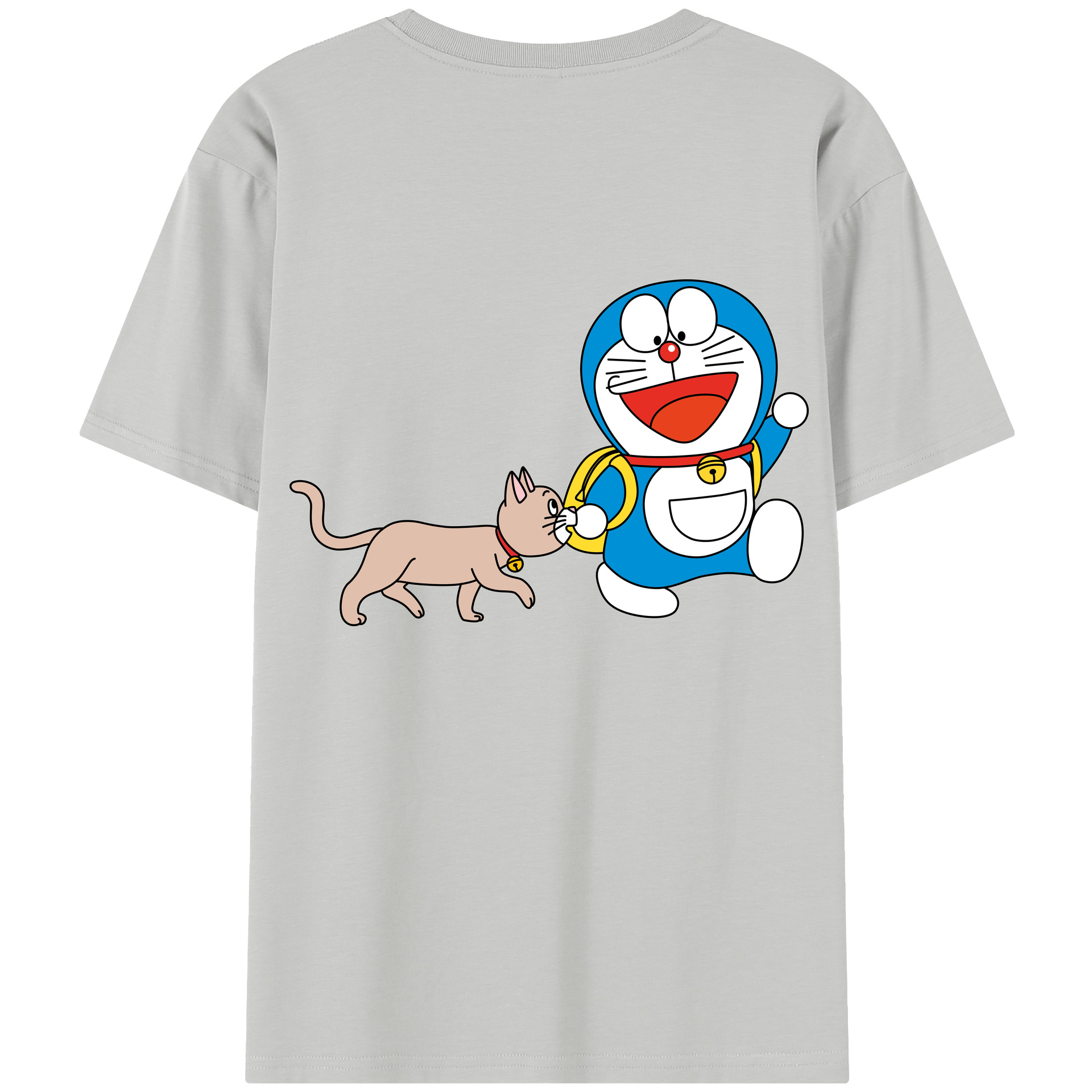 （画像用） ドラえもん Doraemon 綿100％半袖Tシャツ（背面プリント）