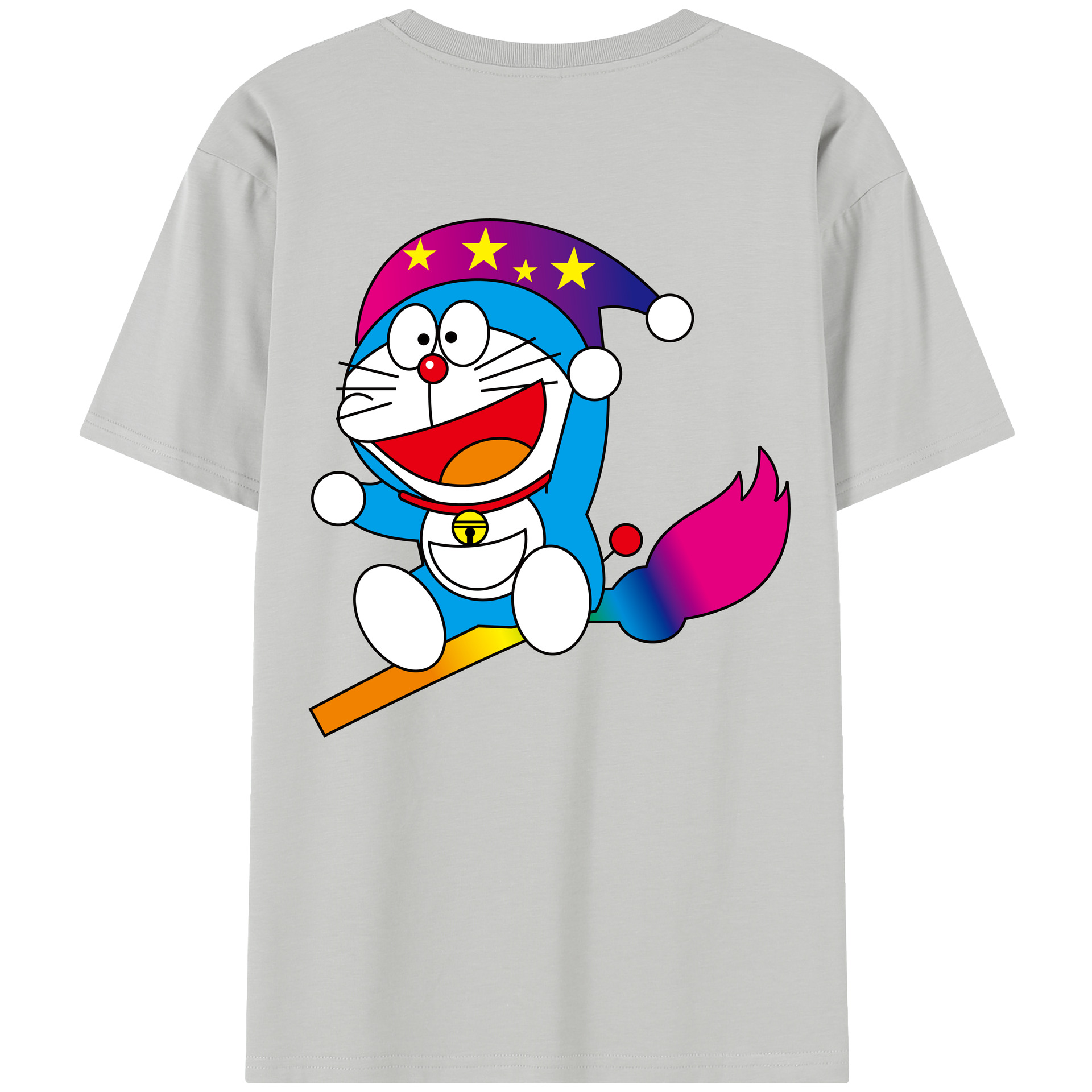 （画像用） ドラえもん Doraemon 綿100％半袖Tシャツ（背面プリント）