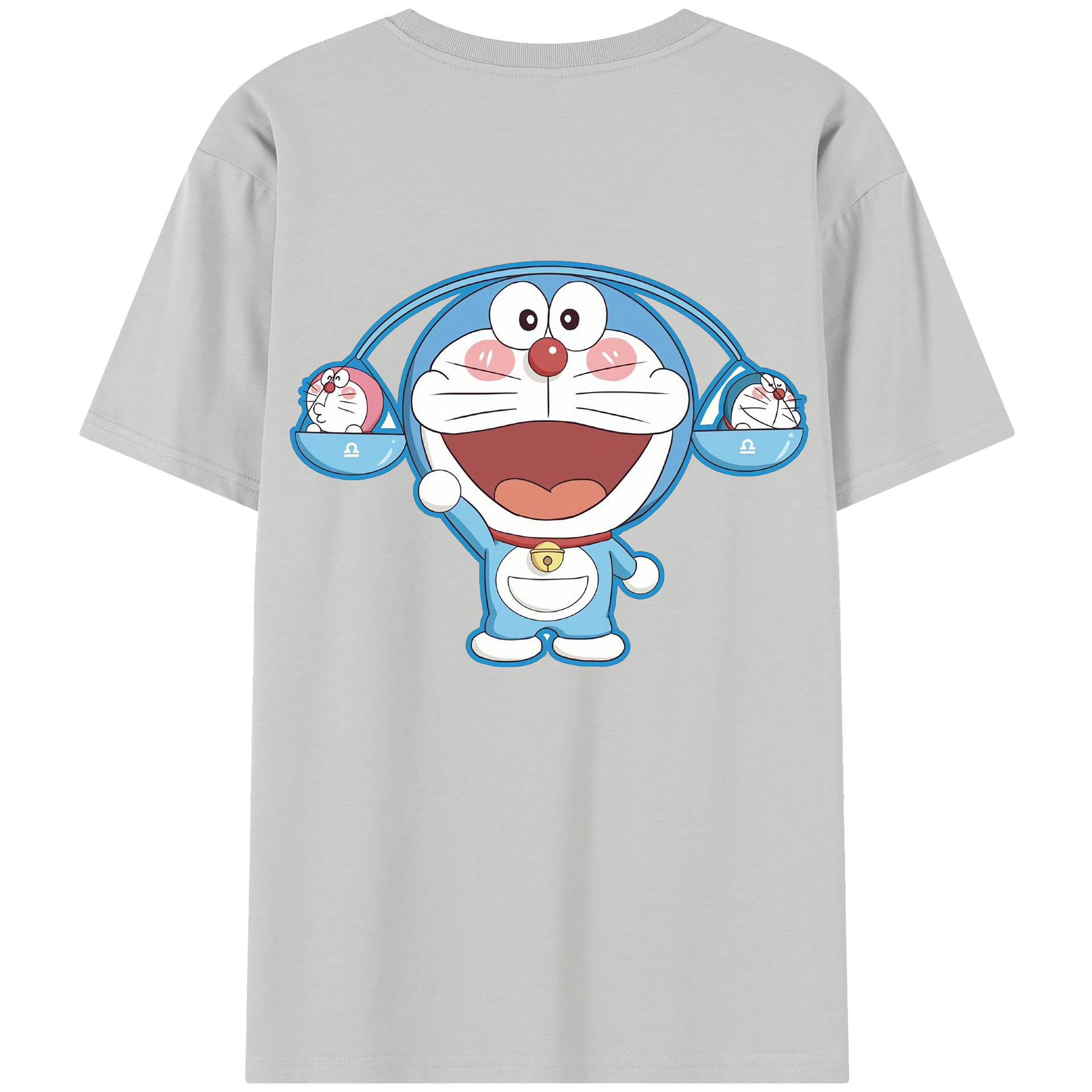 （画像用） ドラえもん Doraemon 綿100％半袖Tシャツ（背面プリント）