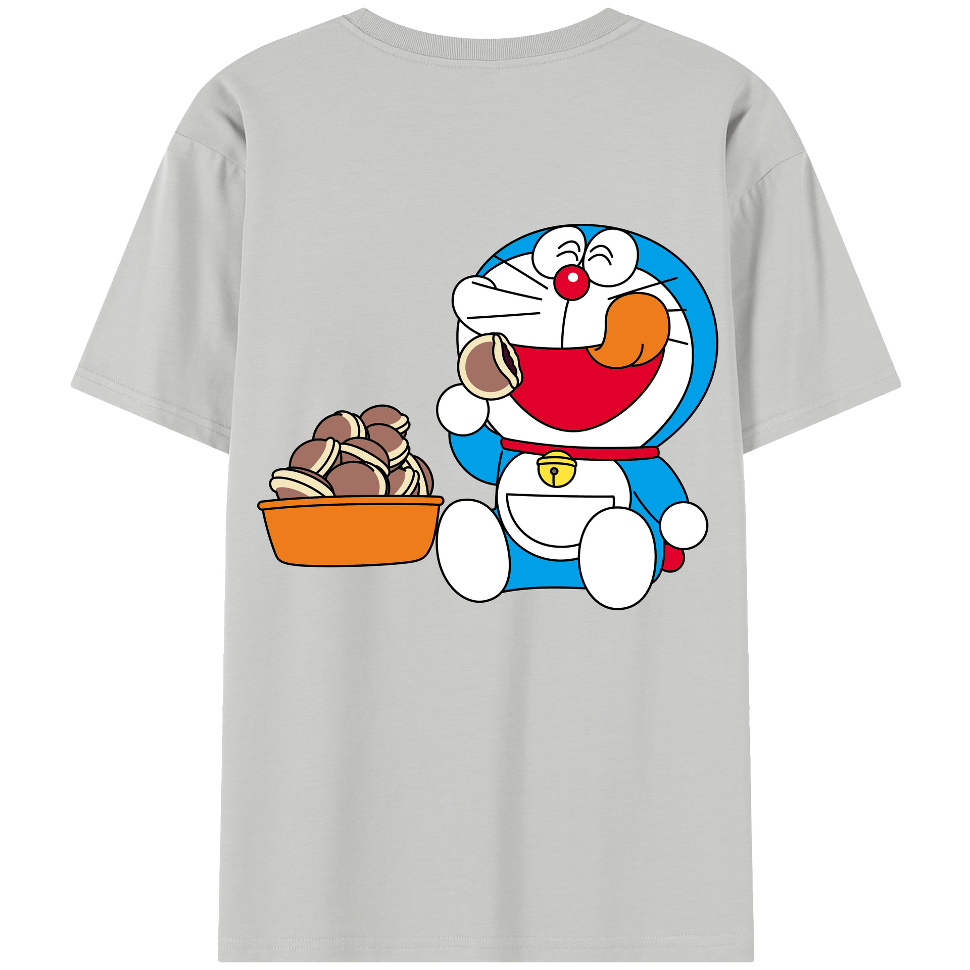 （画像用） ドラえもん Doraemon 綿100％半袖Tシャツ（背面プリント）