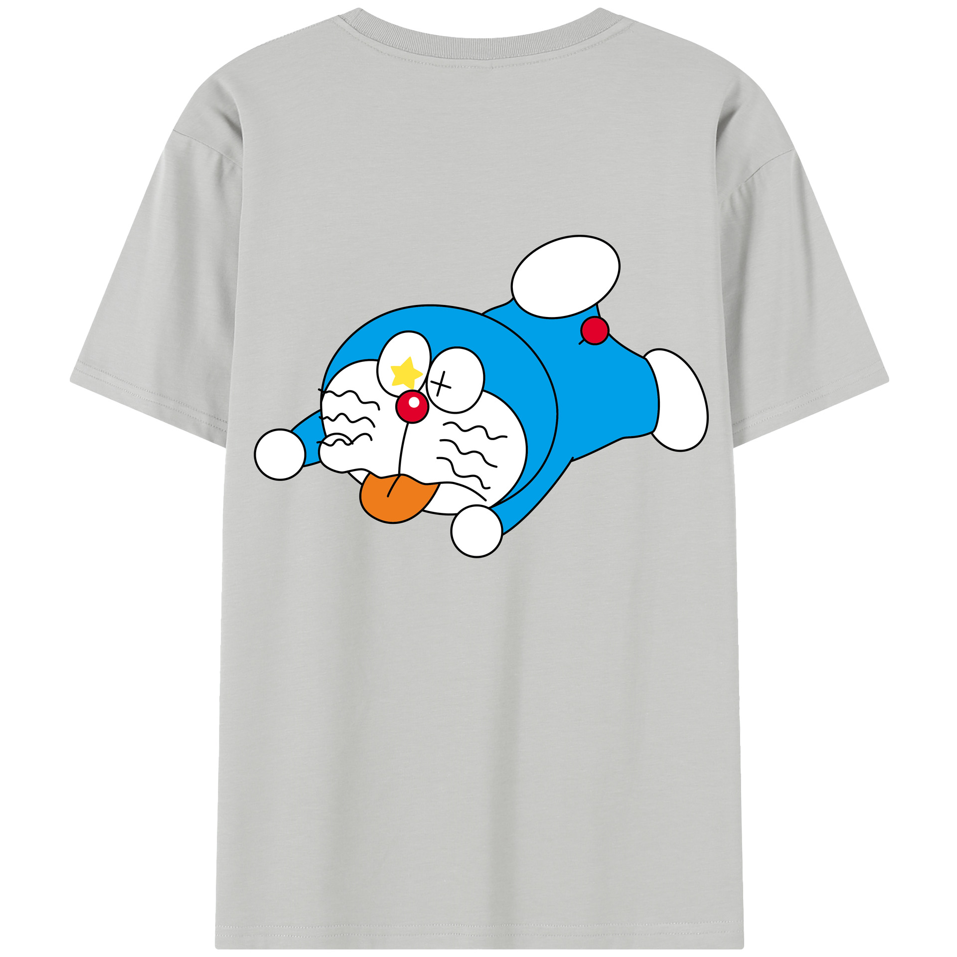 （画像用） ドラえもん Doraemon 綿100％半袖Tシャツ（背面プリント）