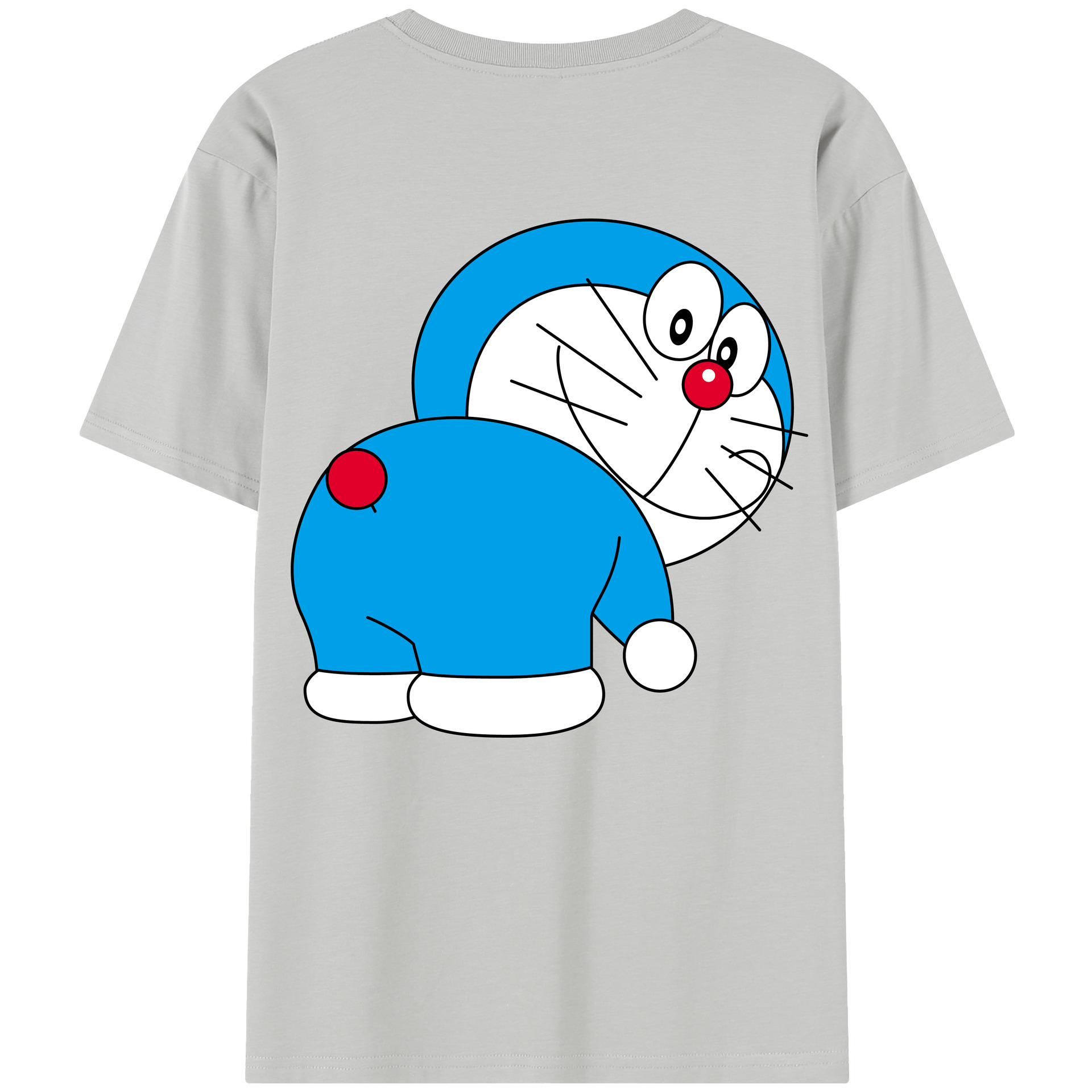 （画像用） ドラえもん Doraemon 綿100％半袖Tシャツ（背面プリント）