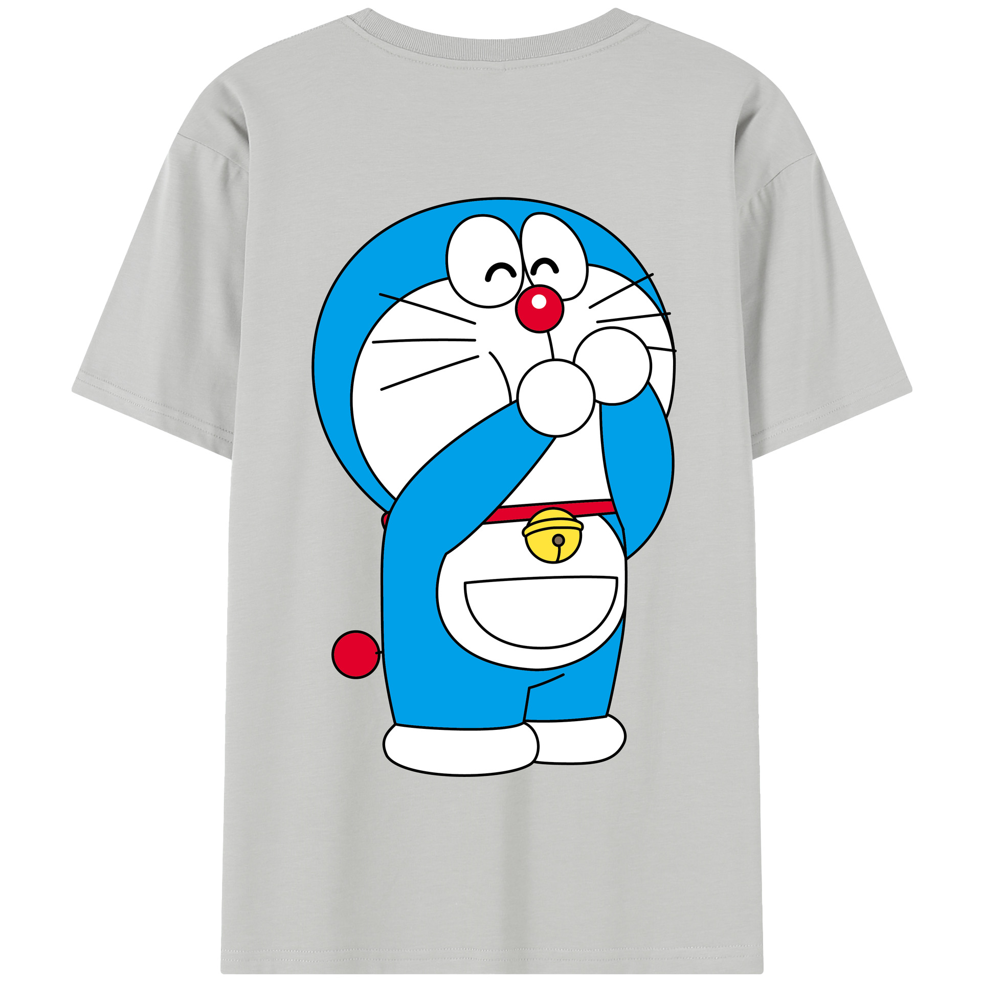 （画像用） ドラえもん Doraemon 綿100％半袖Tシャツ（背面プリント）