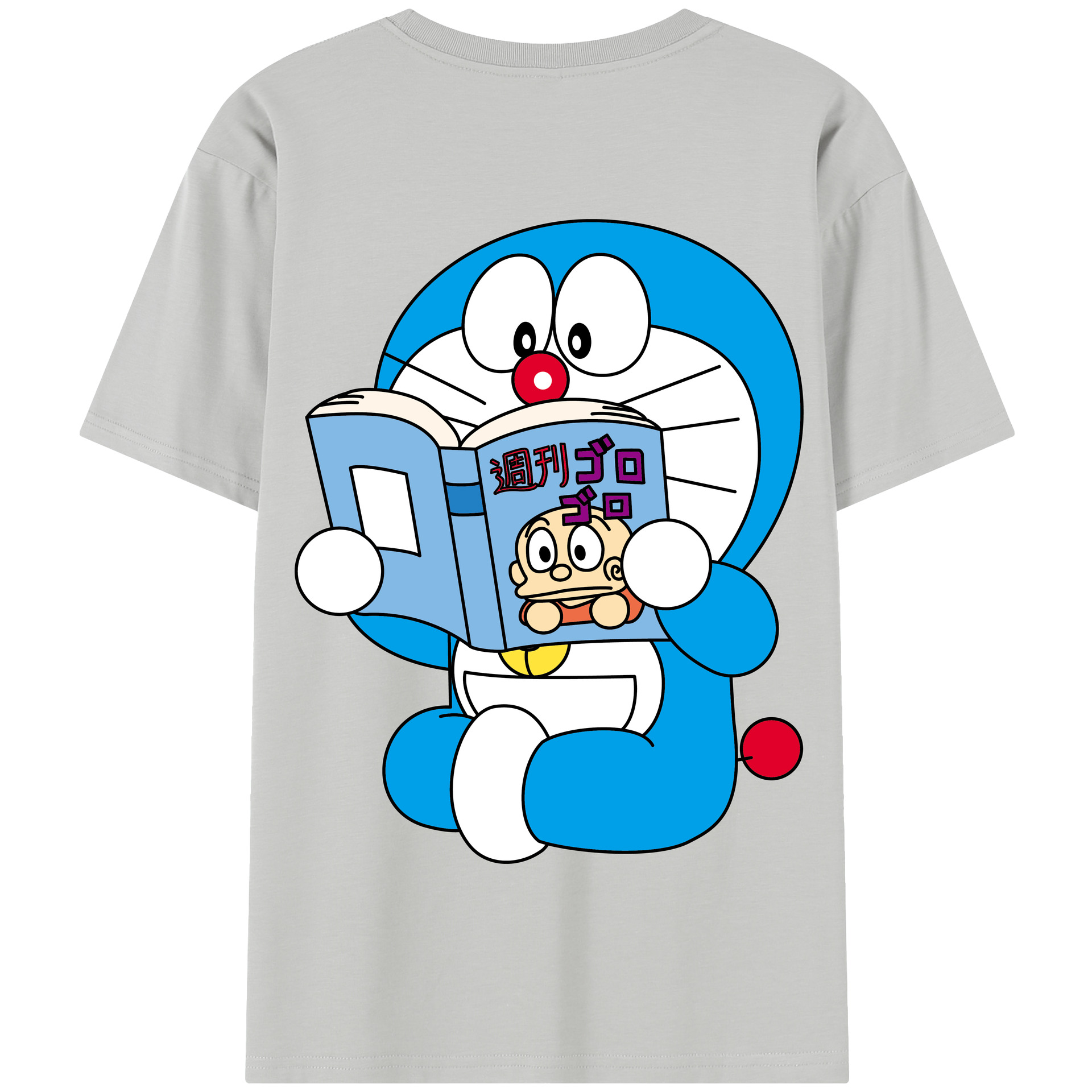 （画像用） ドラえもん Doraemon 綿100％半袖Tシャツ（背面プリント）