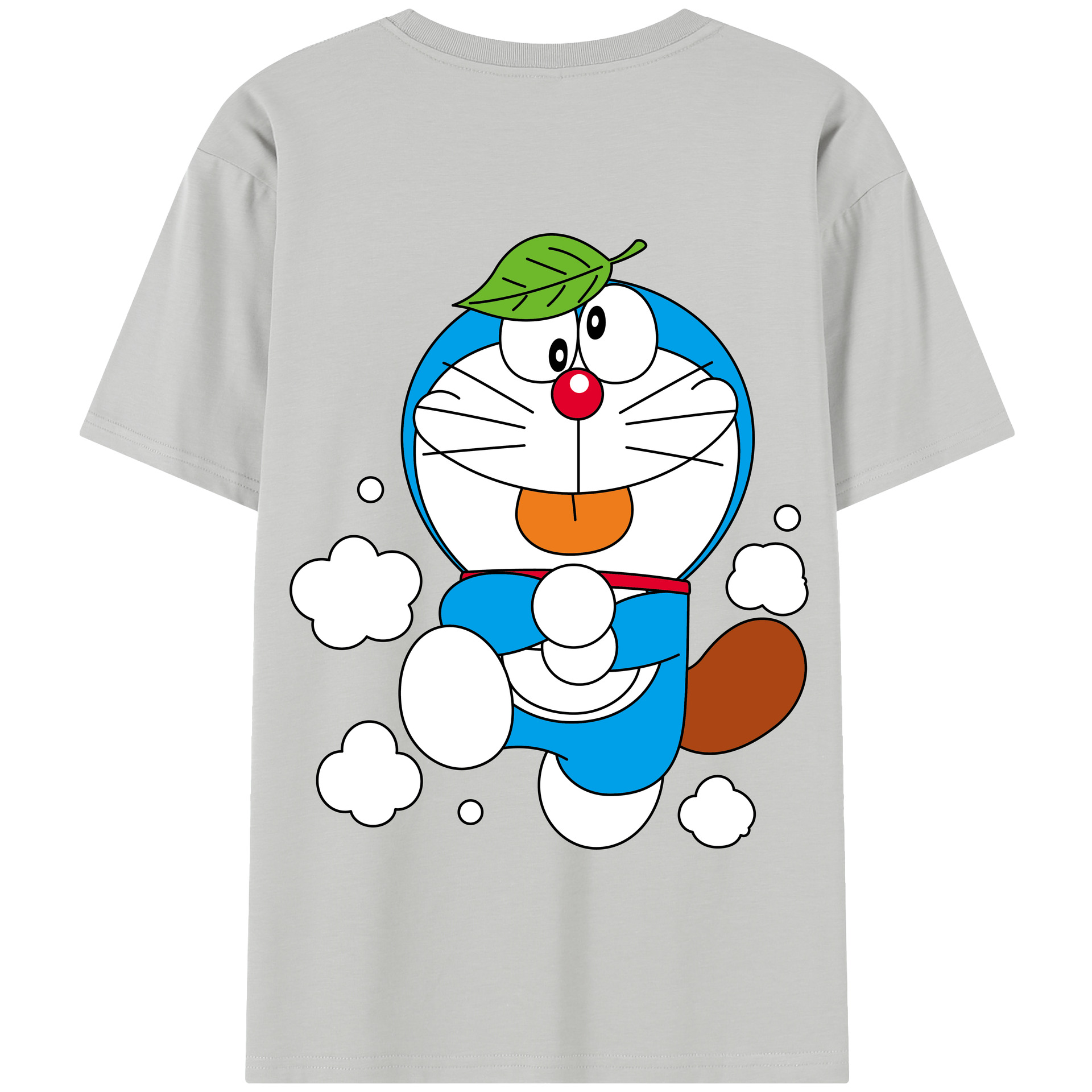 （画像用） ドラえもん Doraemon 綿100％半袖Tシャツ（背面プリント）