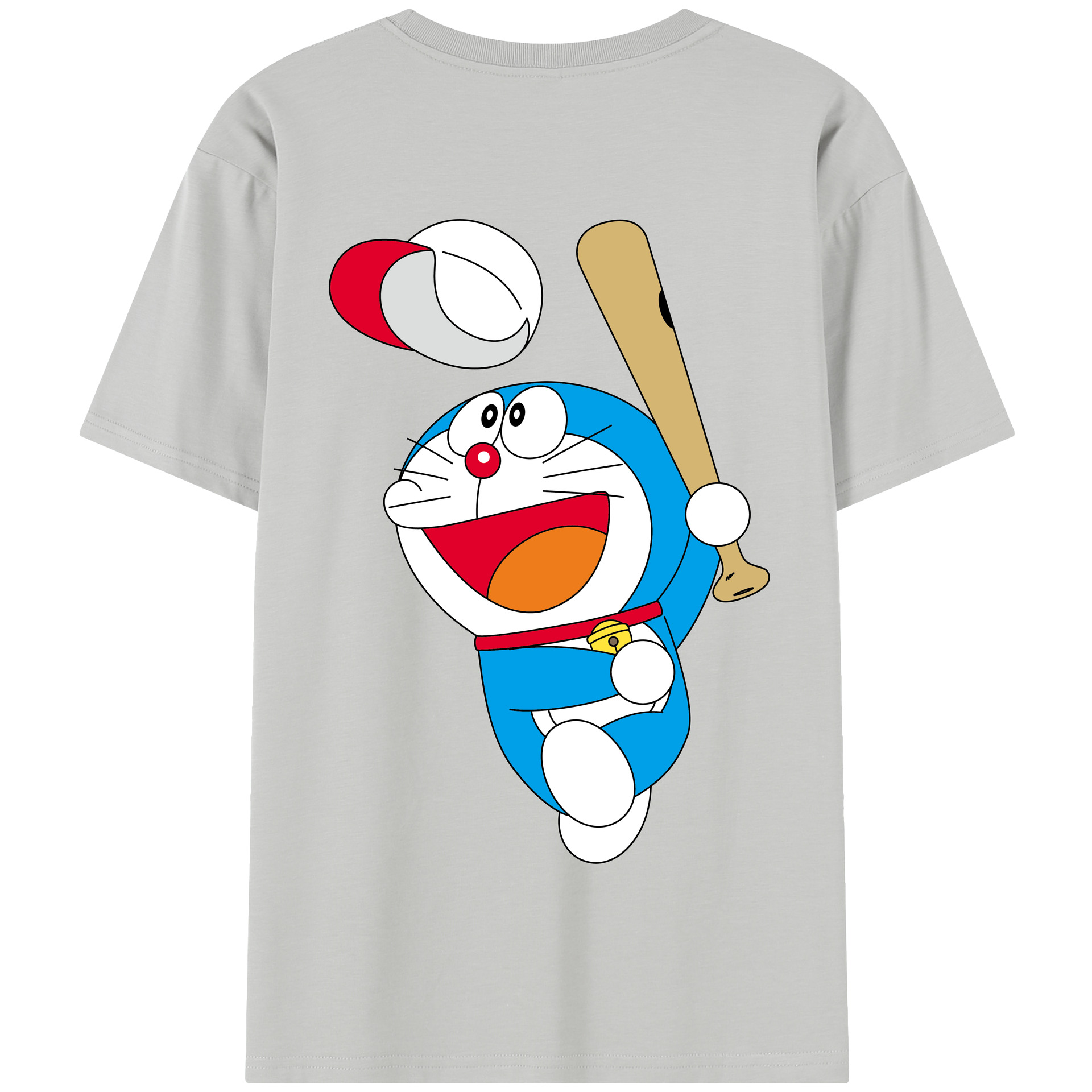 （画像用） ドラえもん Doraemon 綿100％半袖Tシャツ（背面プリント）