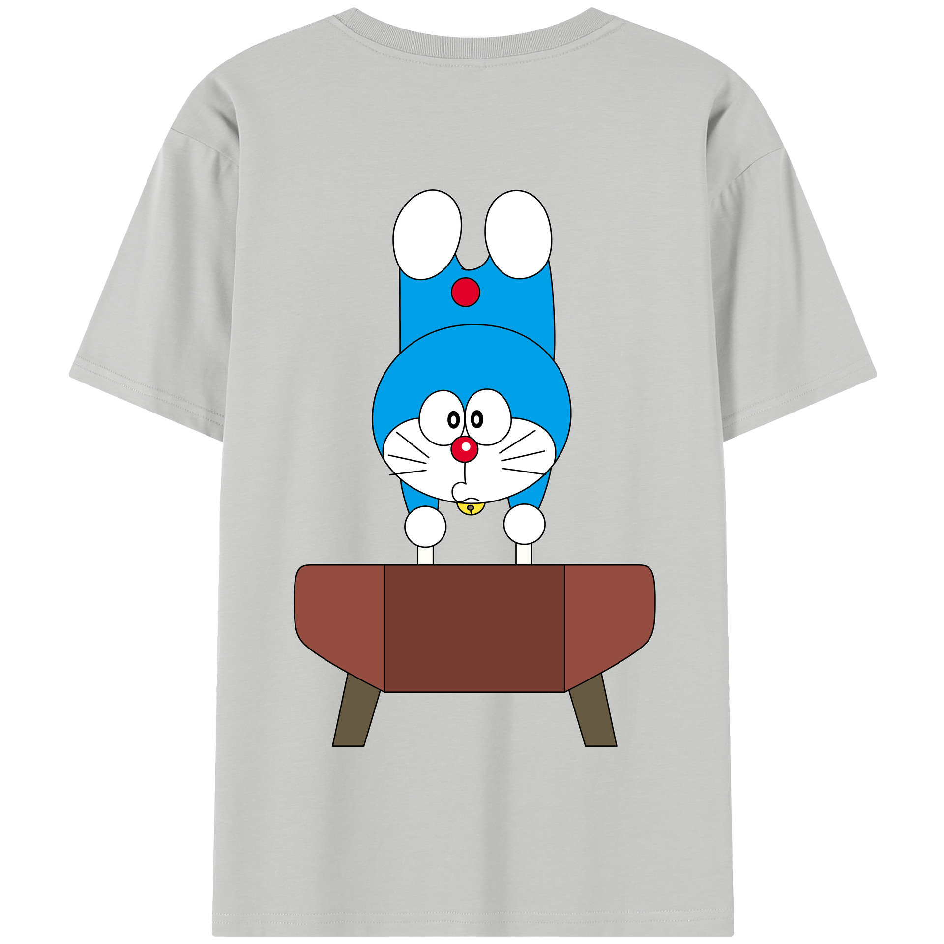 （画像用） ドラえもん Doraemon 綿100％半袖Tシャツ（背面プリント）