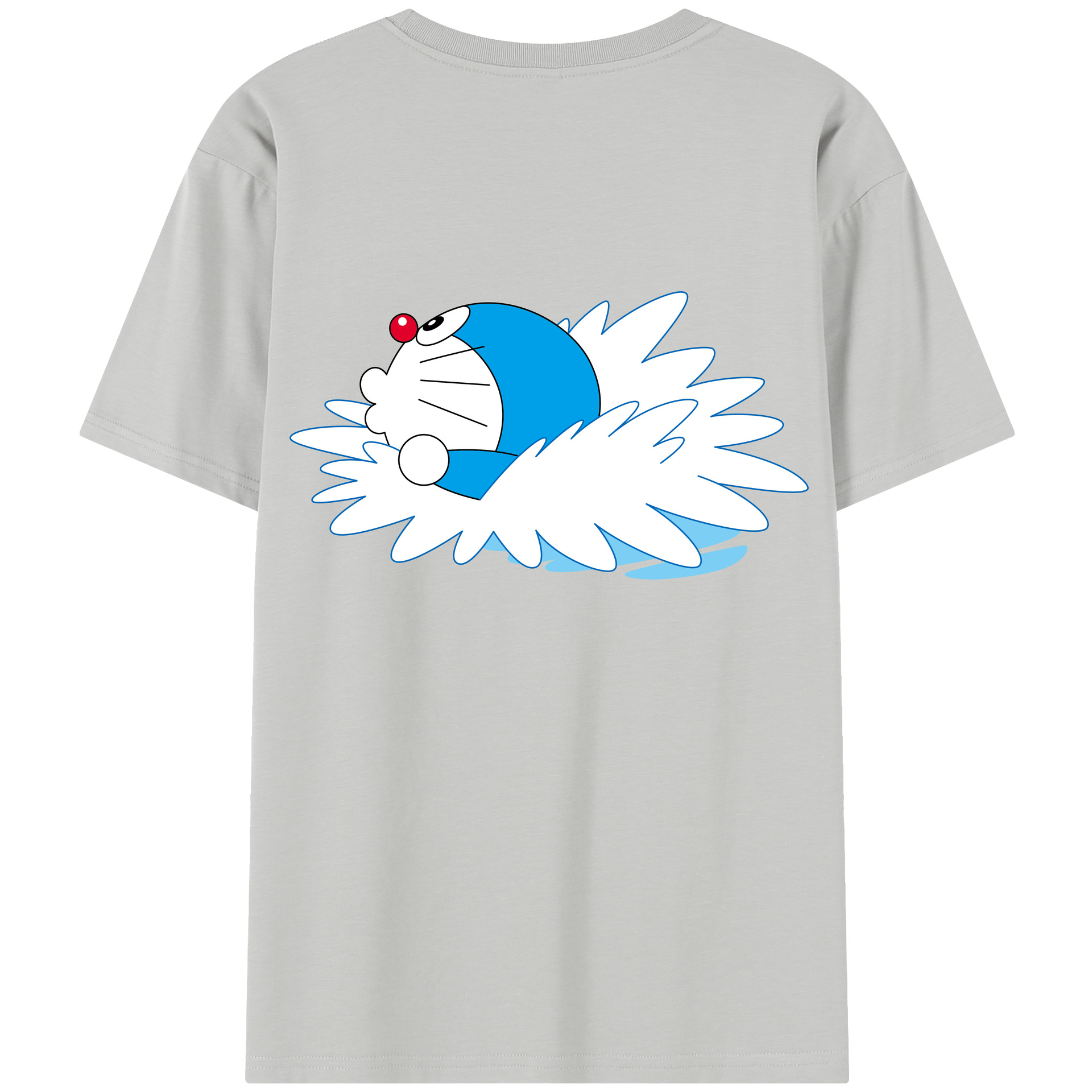 （画像用） ドラえもん Doraemon 綿100％半袖Tシャツ（背面プリント）