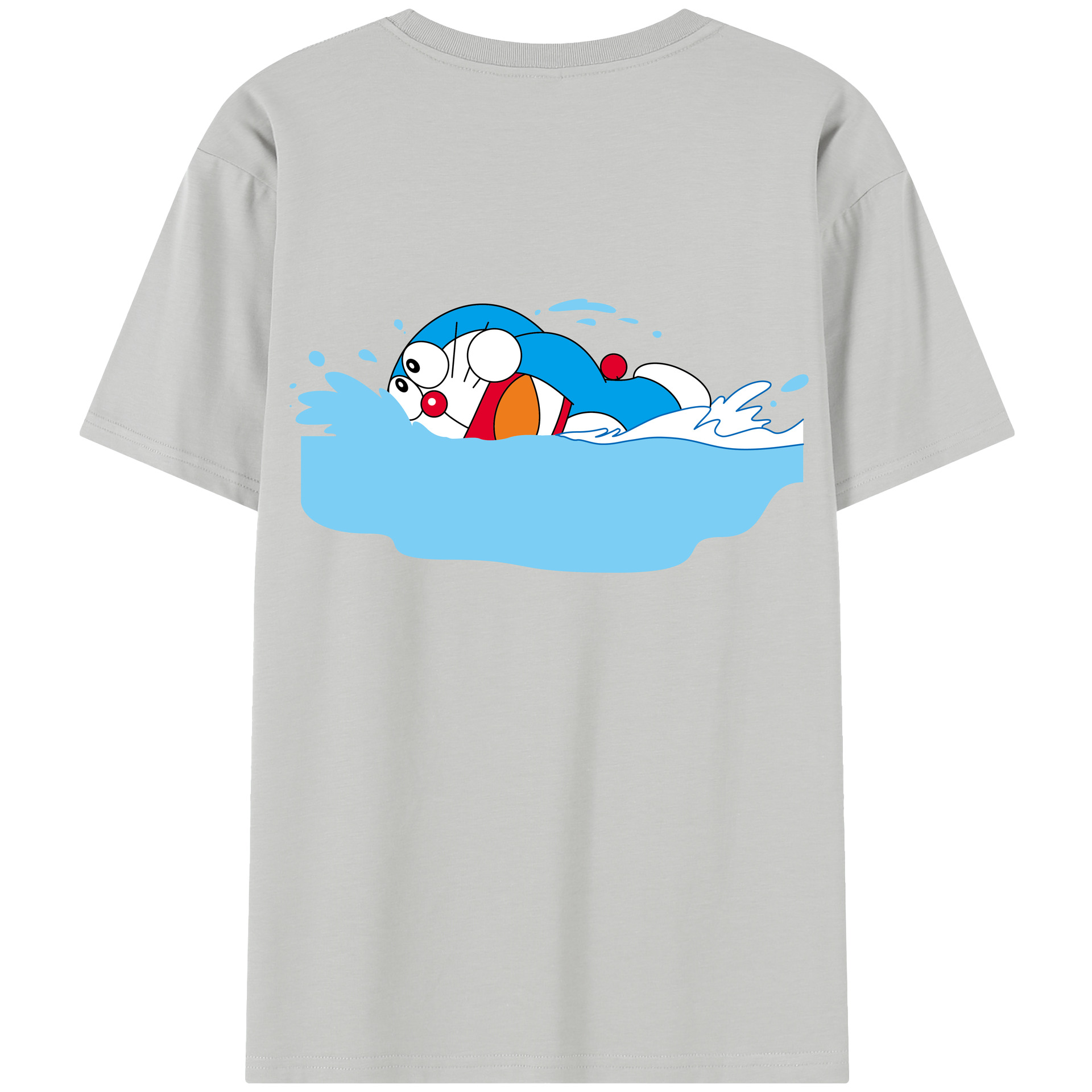 （画像用） ドラえもん Doraemon 綿100％半袖Tシャツ（背面プリント）