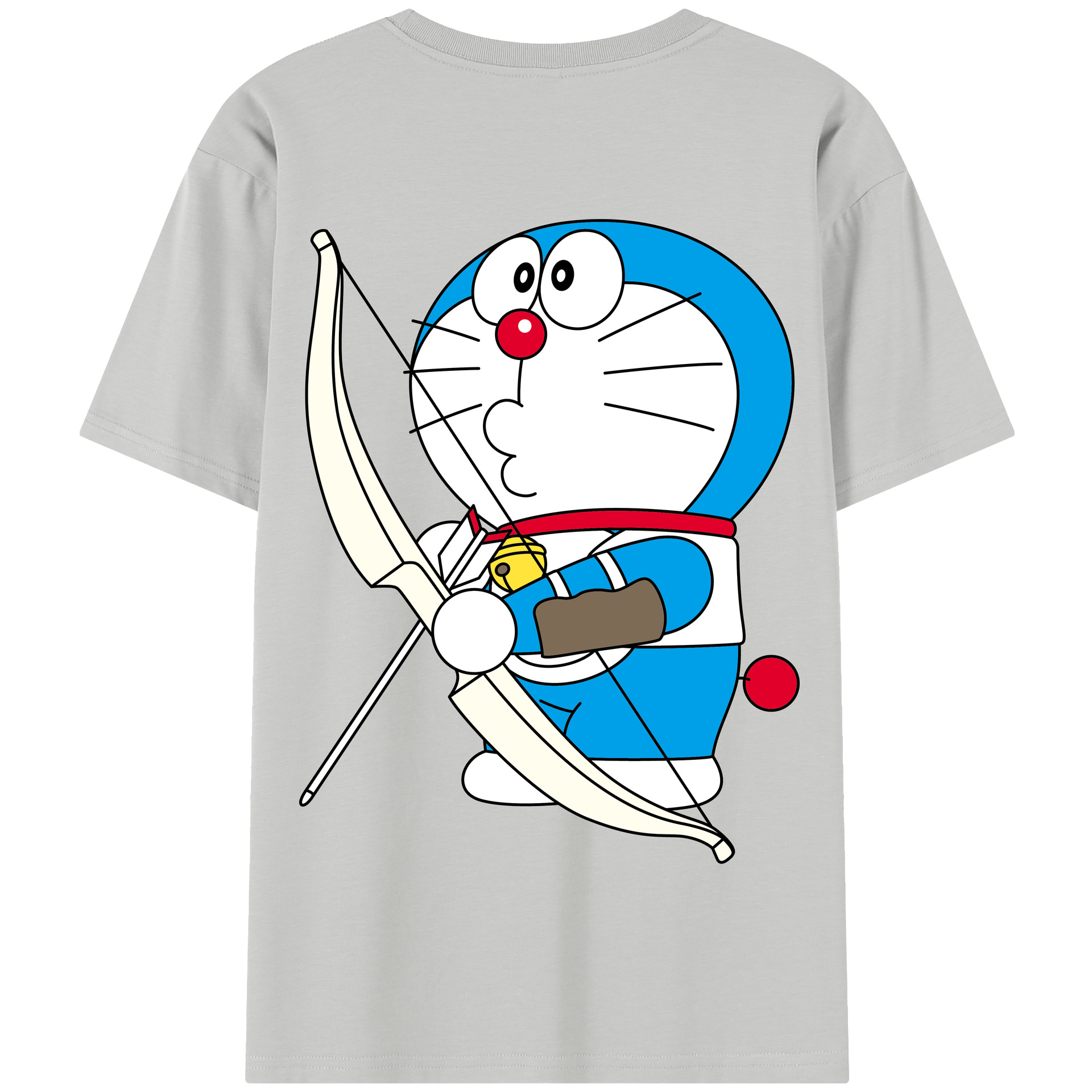 （画像用） ドラえもん Doraemon 綿100％半袖Tシャツ（背面プリント）