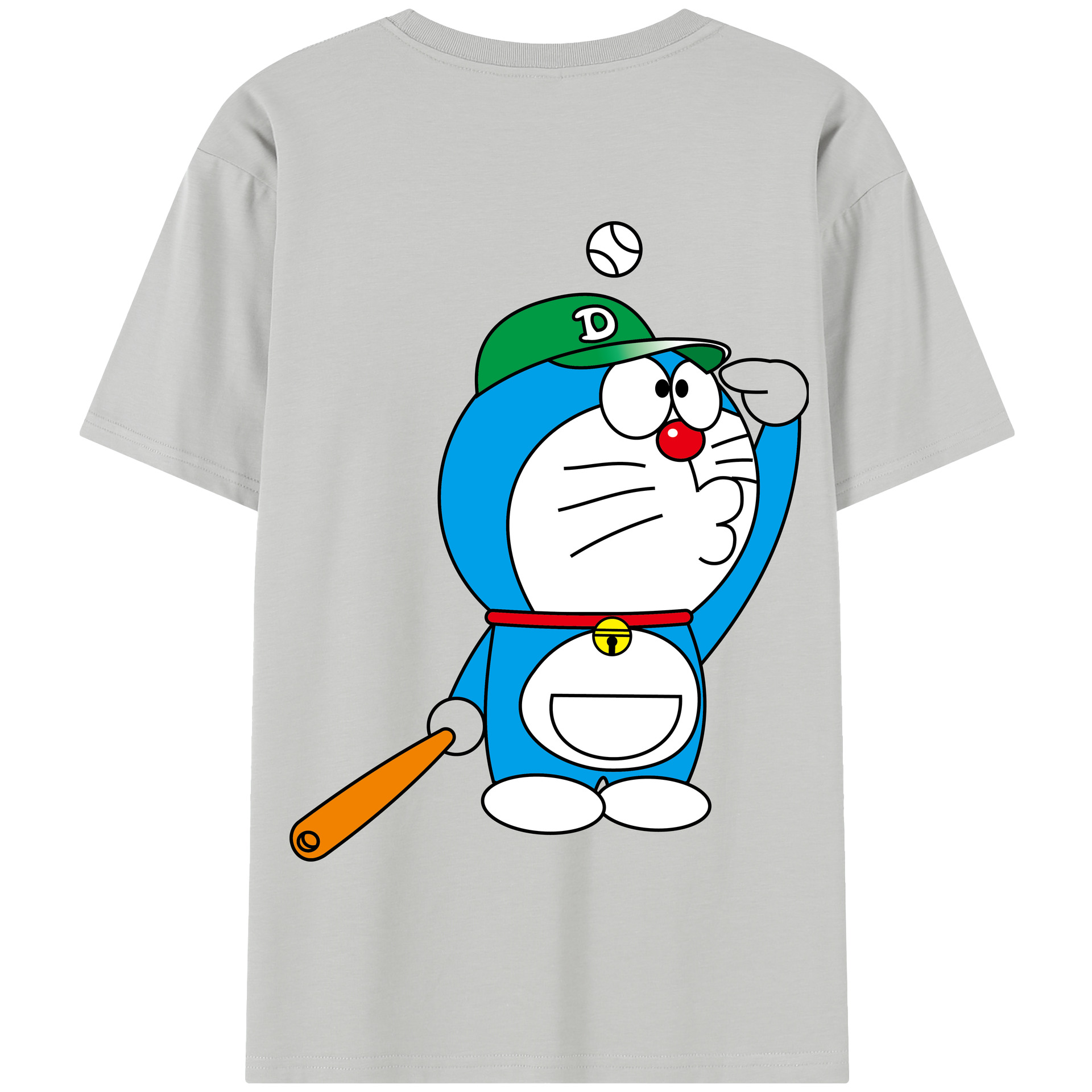 （画像用） ドラえもん Doraemon 綿100％半袖Tシャツ（背面プリント）
