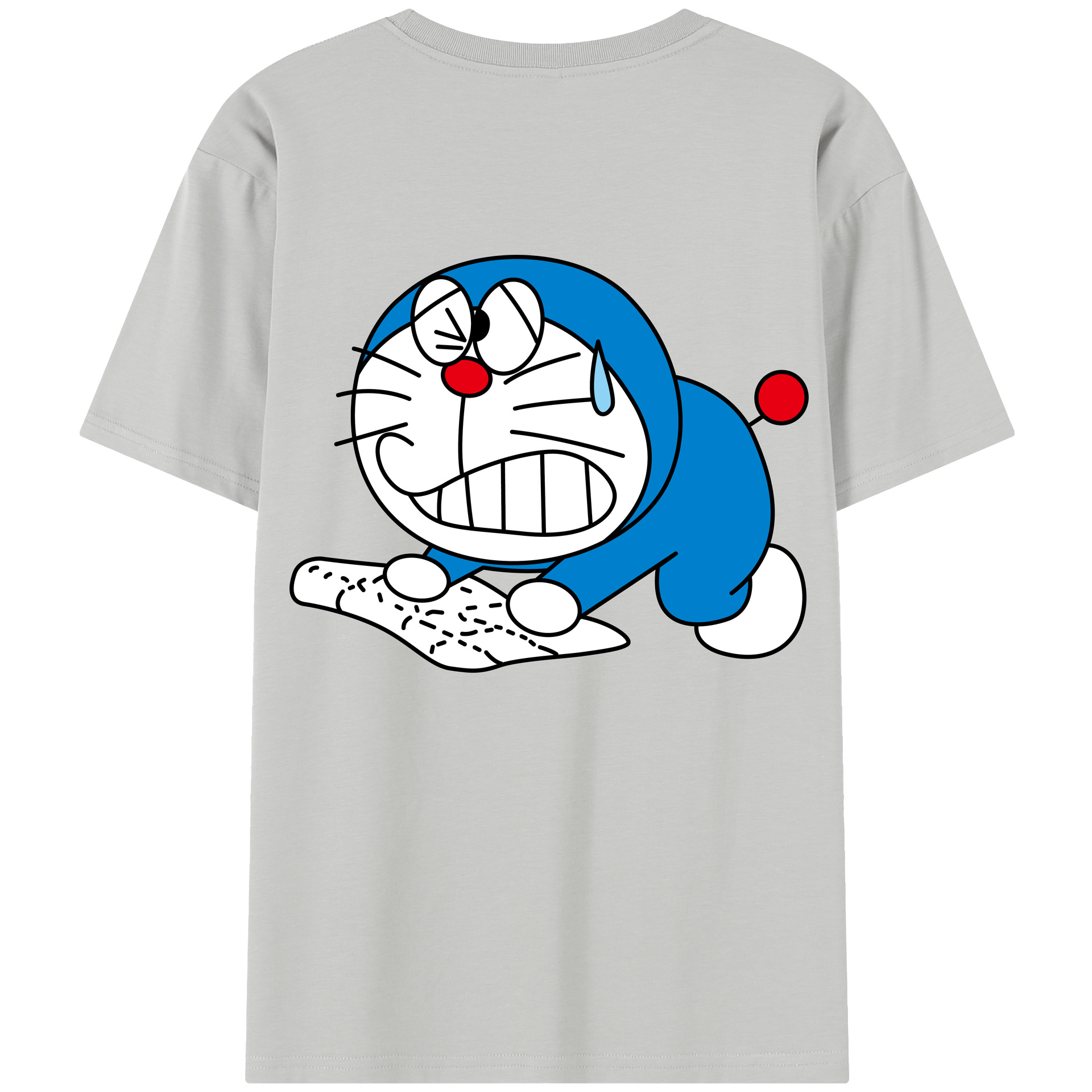 （画像用） ドラえもん Doraemon 綿100％半袖Tシャツ（背面プリント）