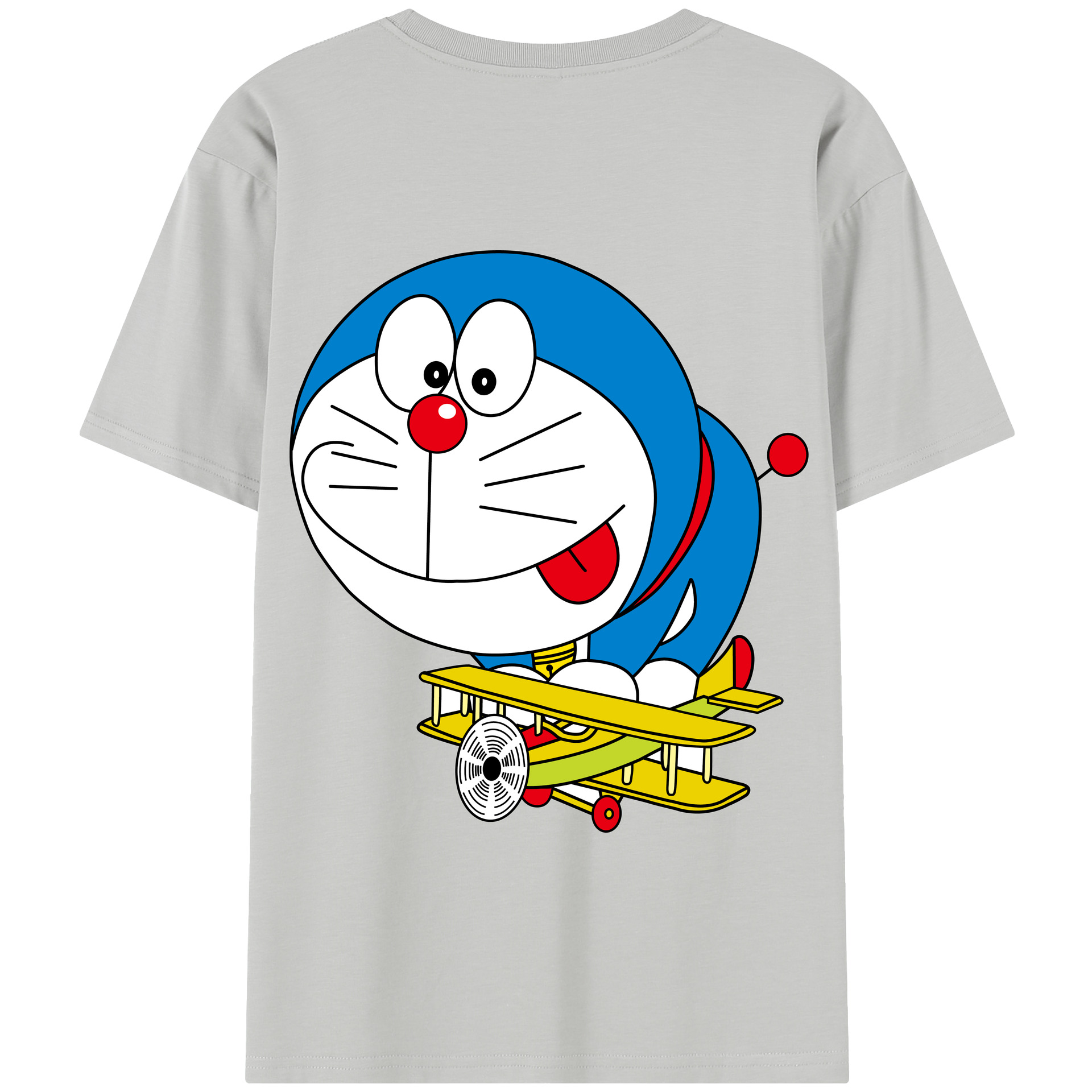 （画像用） ドラえもん Doraemon 綿100％半袖Tシャツ（背面プリント）