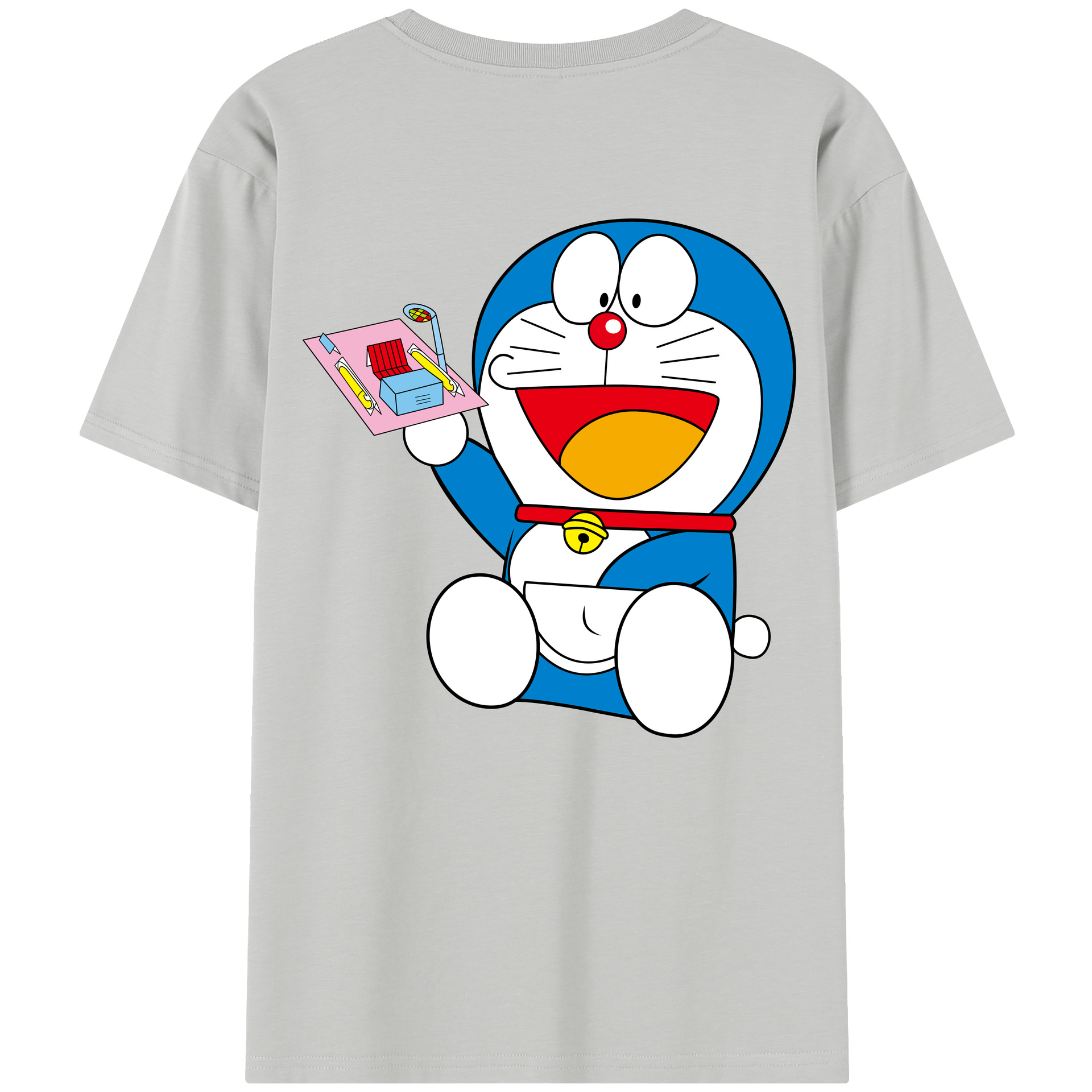 （画像用） ドラえもん Doraemon 綿100％半袖Tシャツ（背面プリント）