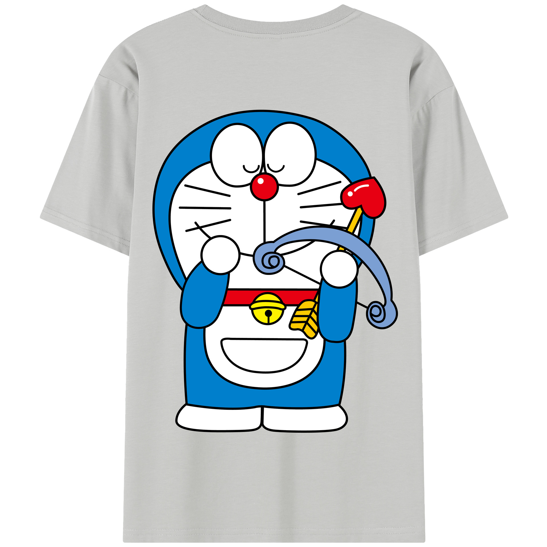 （画像用） ドラえもん Doraemon 綿100％半袖Tシャツ（背面プリント）