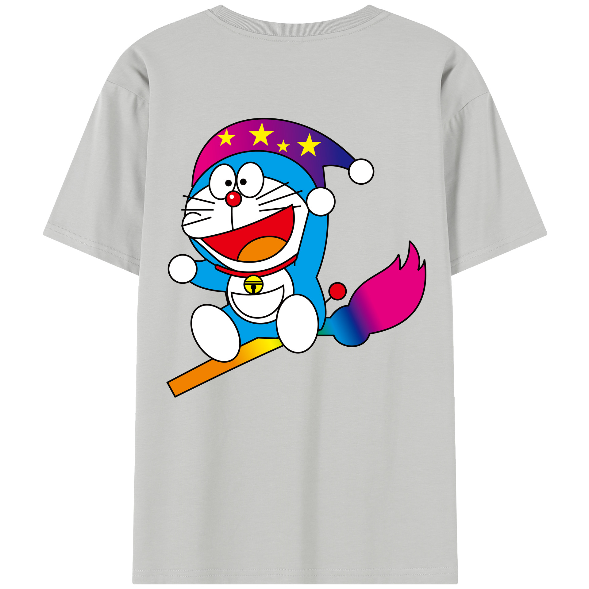 （画像用） ドラえもん Doraemon 綿100％半袖Tシャツ（背面プリント）
