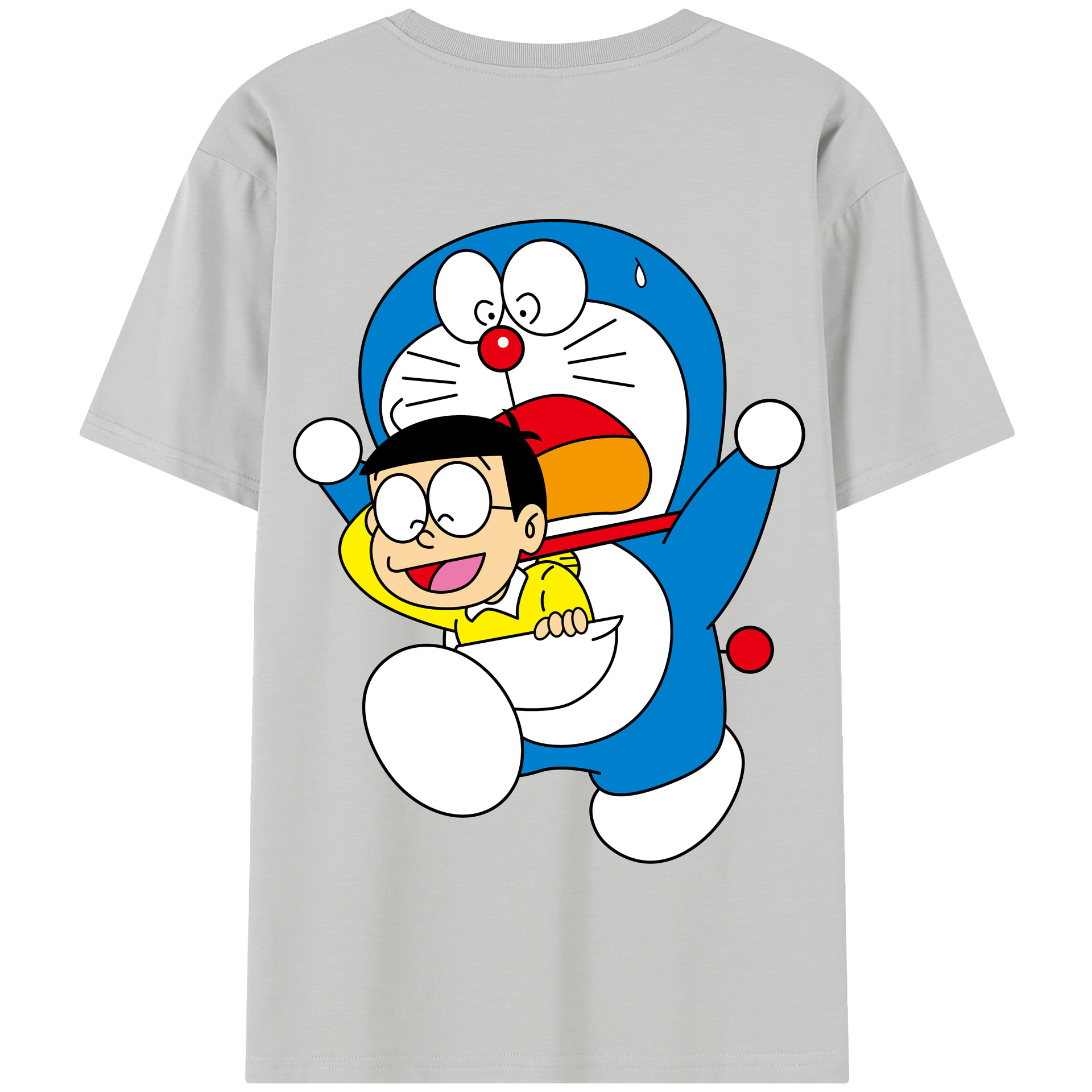 （画像用） ドラえもん Doraemon 綿100％半袖Tシャツ（背面プリント）