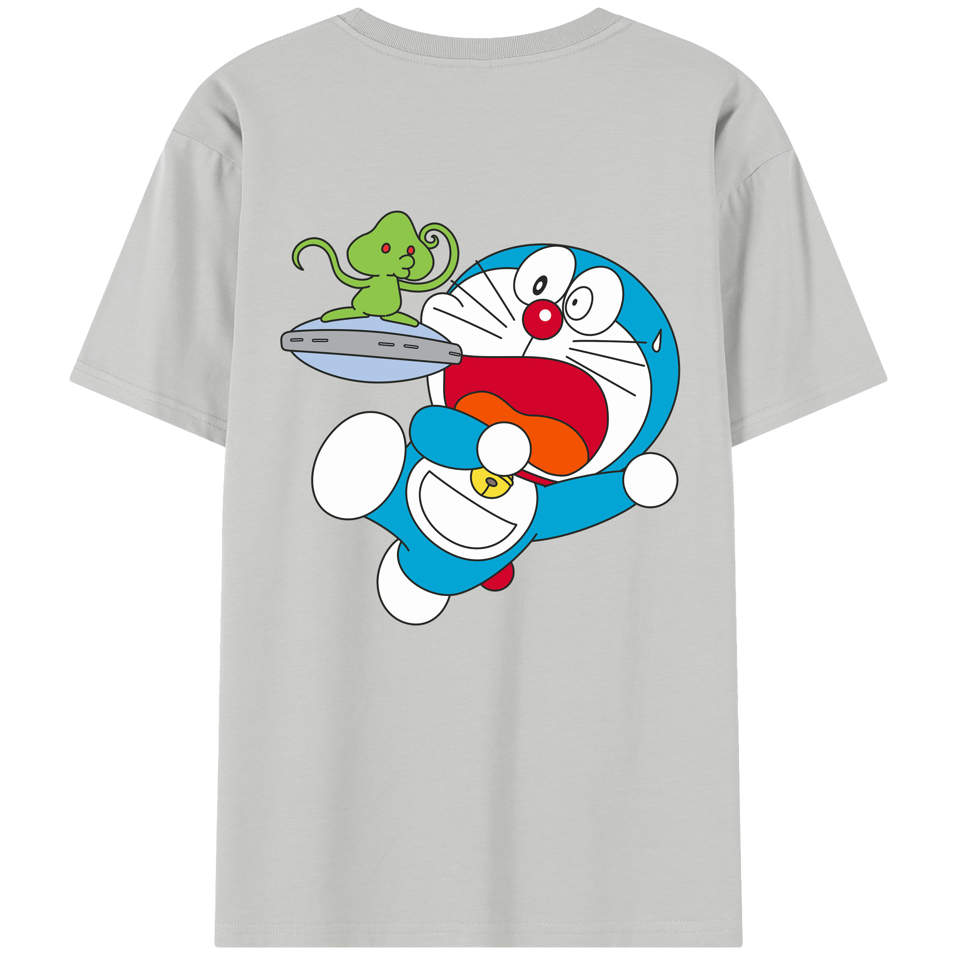 （画像用） ドラえもん Doraemon 綿100％半袖Tシャツ（背面プリント）