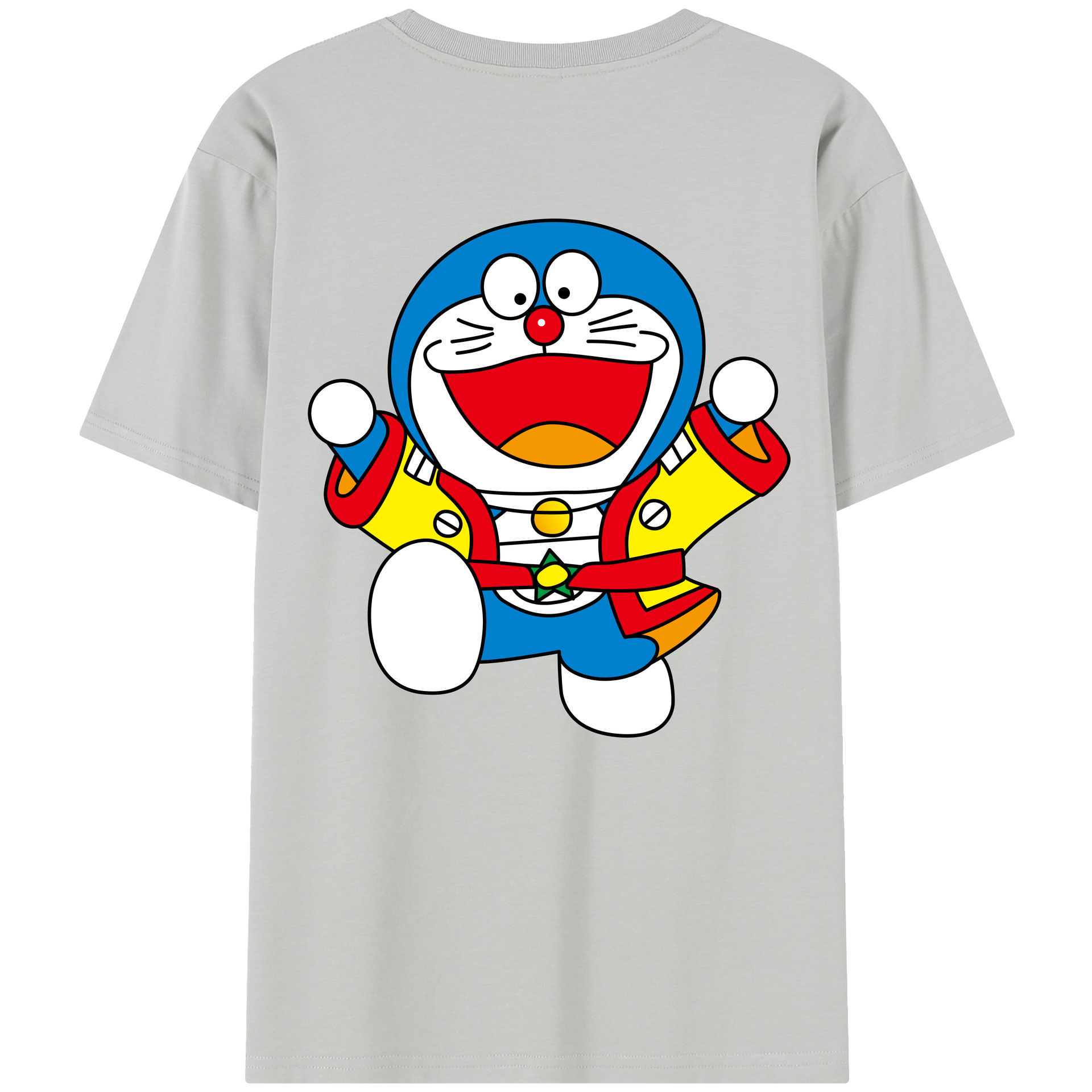 （画像用） ドラえもん Doraemon 綿100％半袖Tシャツ（背面プリント）