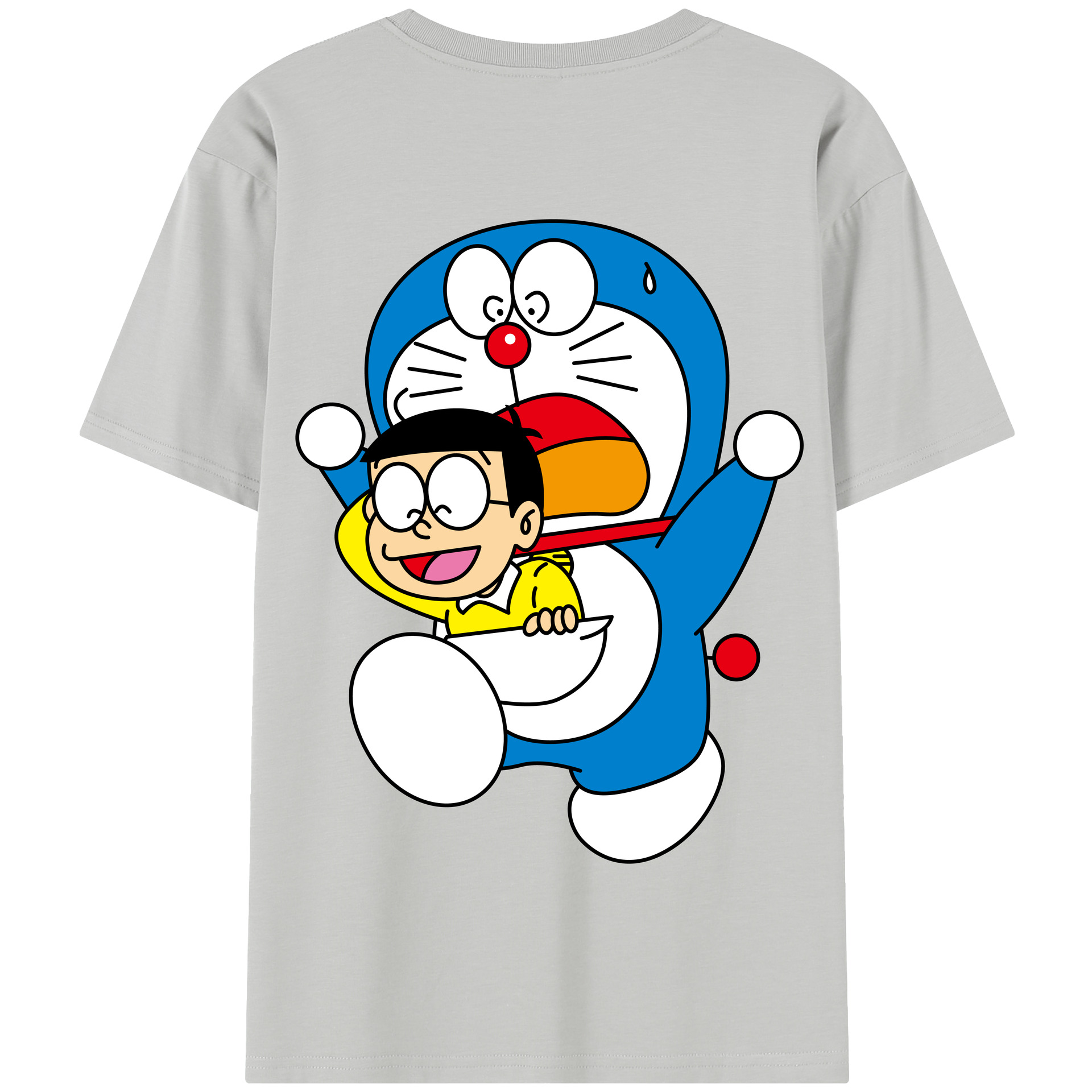 （画像用） ドラえもん Doraemon 綿100％半袖Tシャツ（背面プリント）