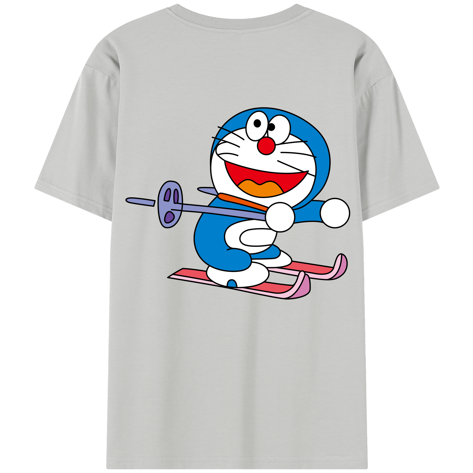 （画像用） ドラえもん Doraemon 綿100％半袖Tシャツ（背面プリント）
