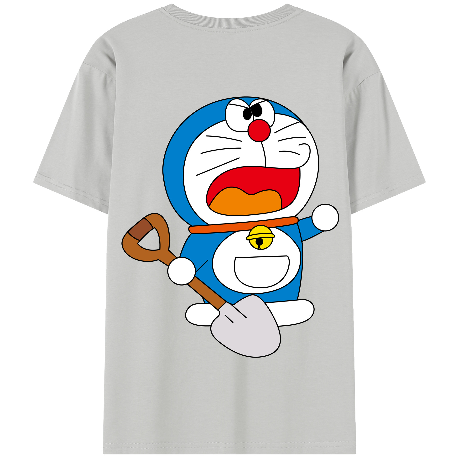 （画像用） ドラえもん Doraemon 綿100％半袖Tシャツ（背面プリント）