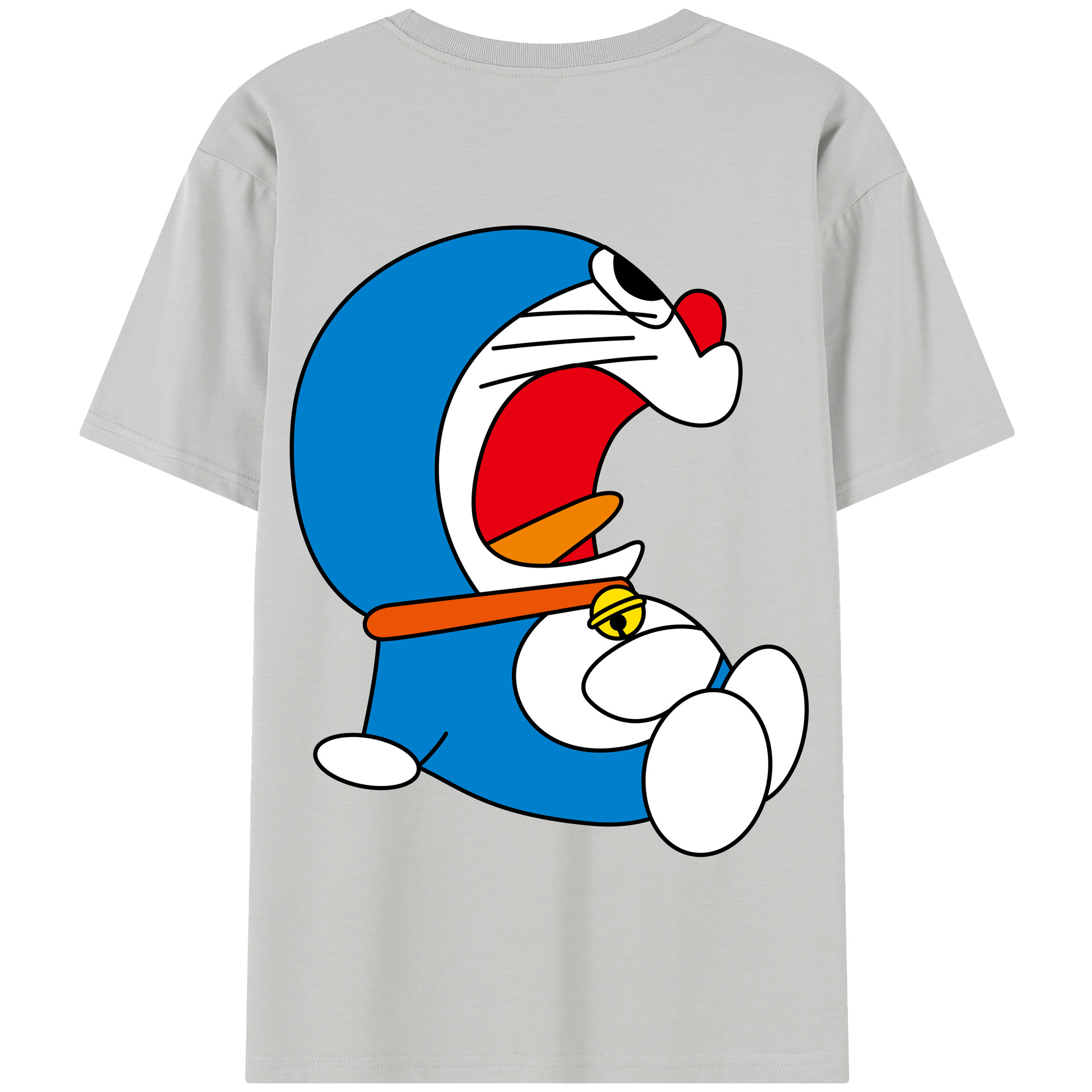 （画像用） ドラえもん Doraemon 綿100％半袖Tシャツ（背面プリント）