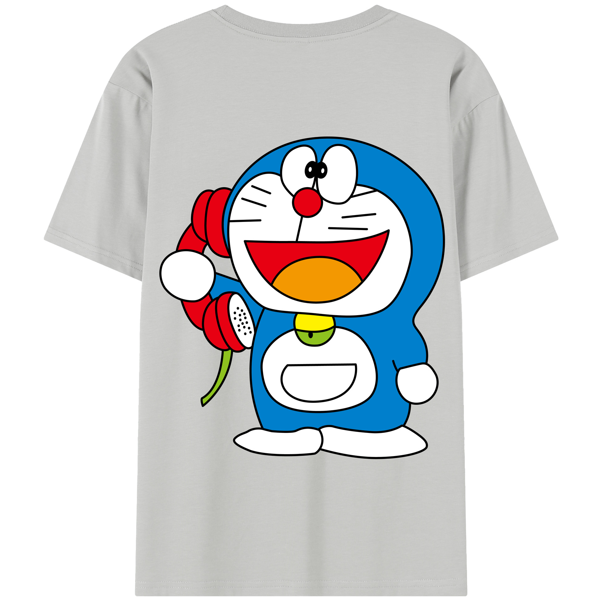 （画像用） ドラえもん Doraemon 綿100％半袖Tシャツ（背面プリント）