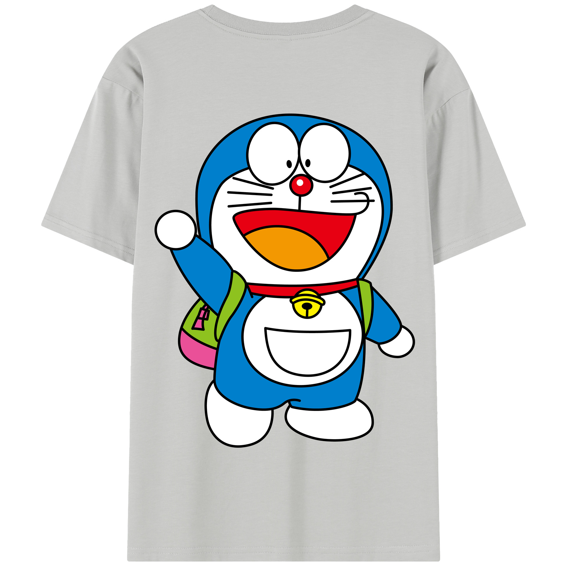 （画像用） ドラえもん Doraemon 綿100％半袖Tシャツ（背面プリント）