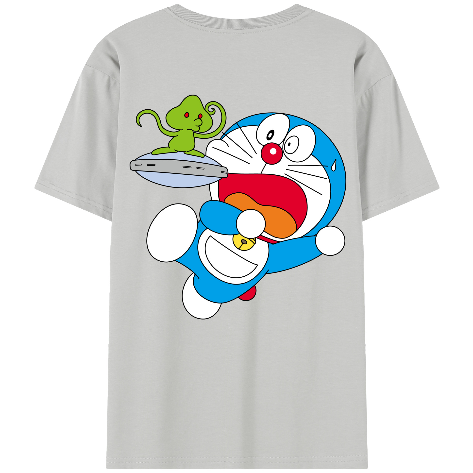 （画像用） ドラえもん Doraemon 綿100％半袖Tシャツ（背面プリント）