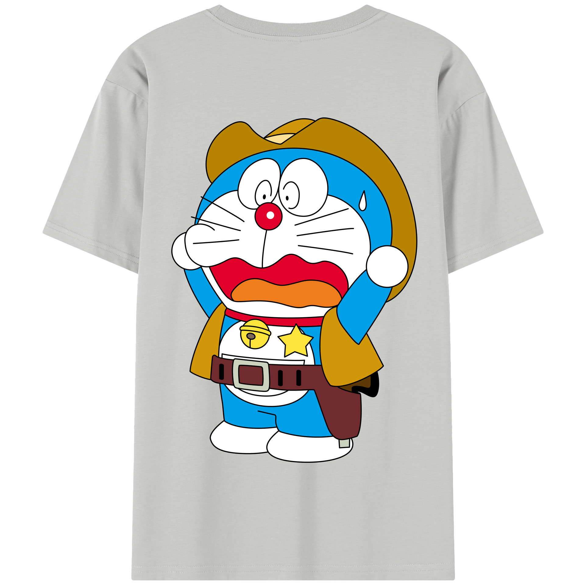 （画像用） ドラえもん Doraemon 綿100％半袖Tシャツ（背面プリント）