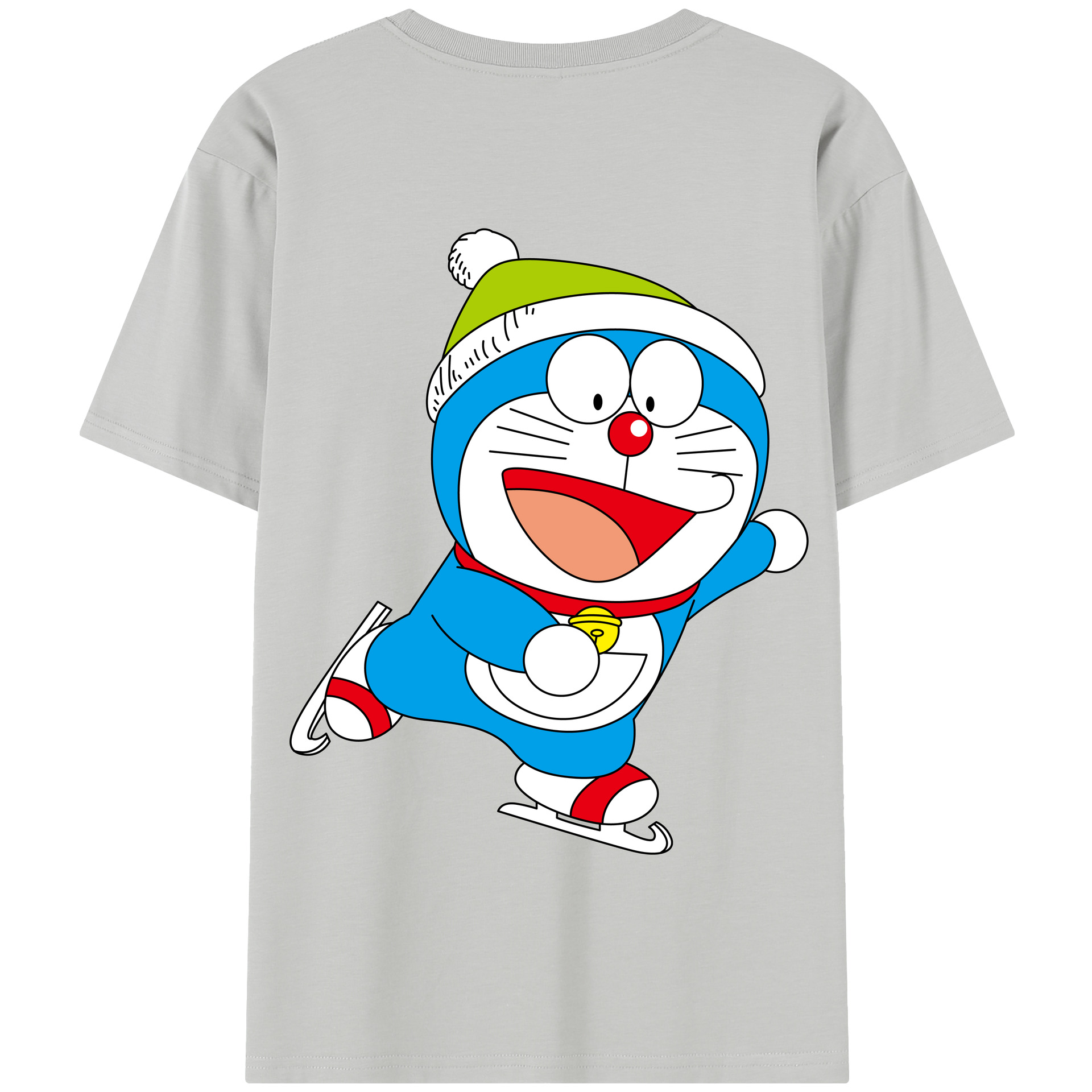 （画像用） ドラえもん Doraemon 綿100％半袖Tシャツ（背面プリント）