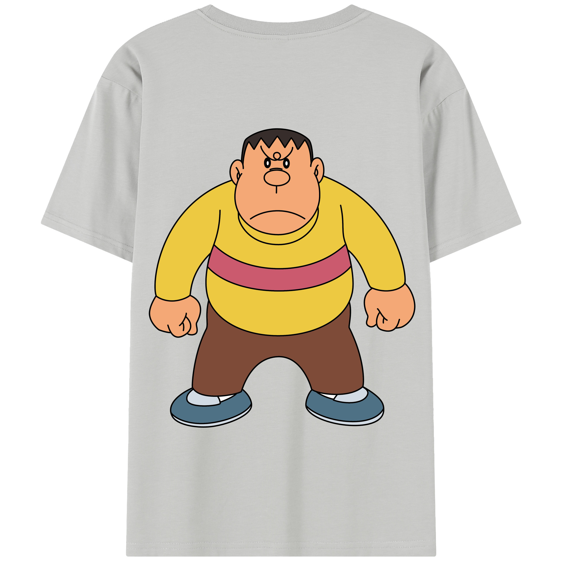 （画像用） ドラえもん 剛田武 Doraemon Gouta Takeshi 綿100％半袖Tシャツ（背面プリント）