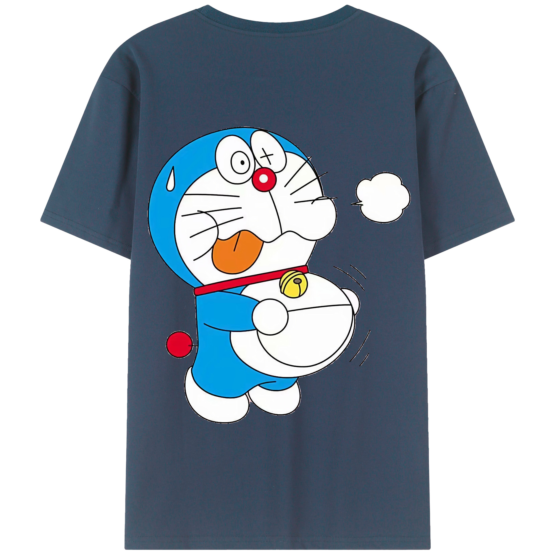 （画像用） ドラえもん Doraemon 綿100％半袖Tシャツ（背面プリント）
