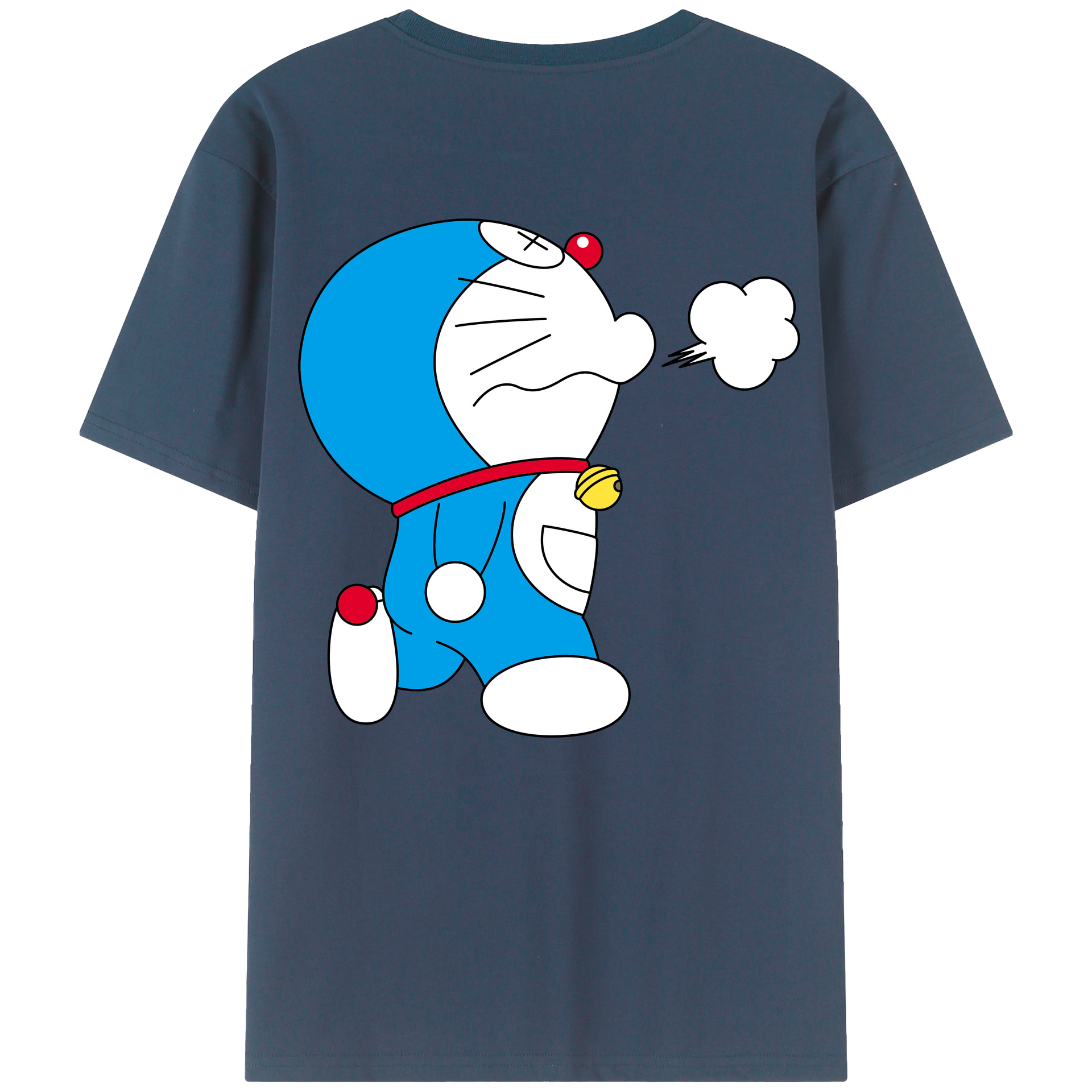 （画像用） ドラえもん Doraemon 綿100％半袖Tシャツ（背面プリント）