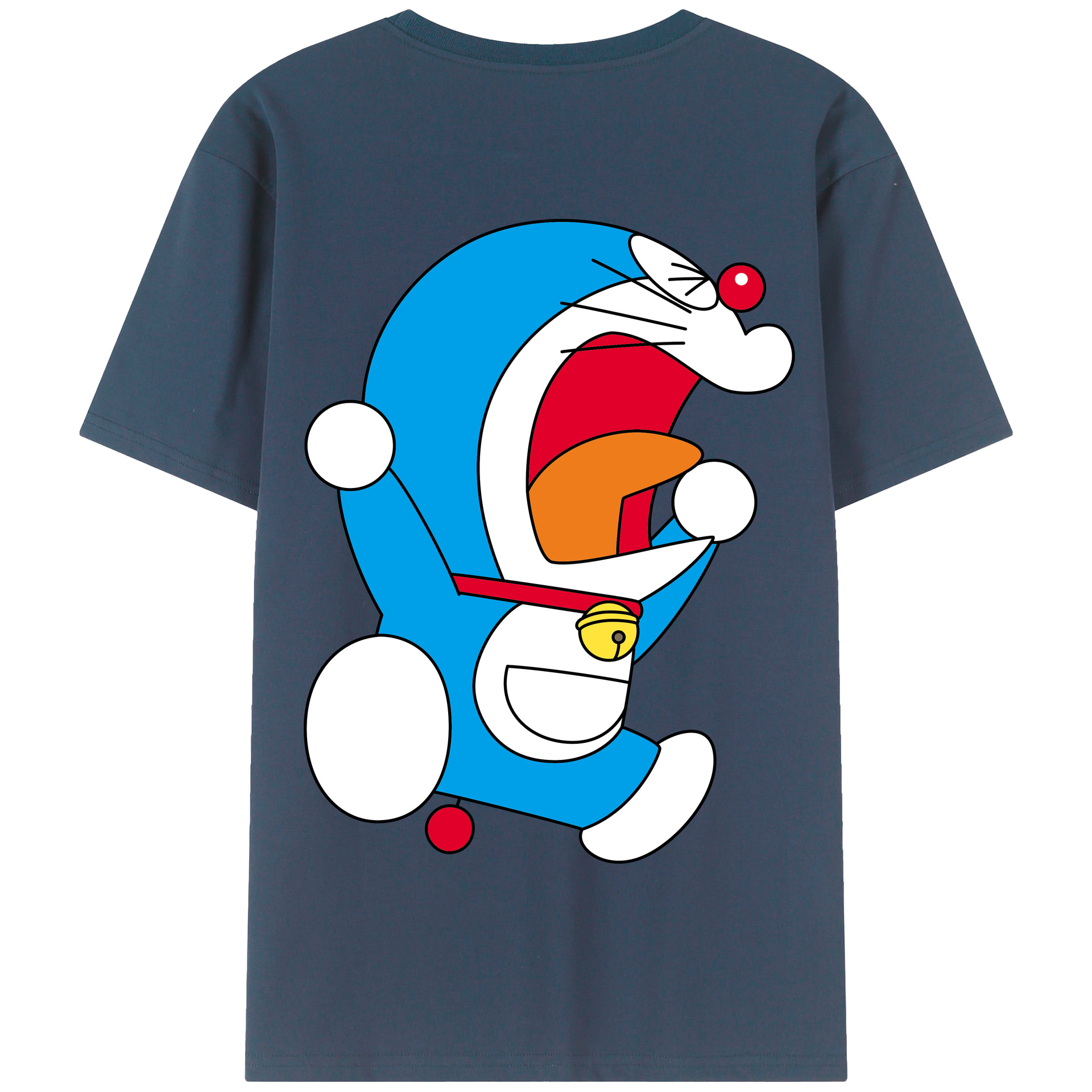 （画像用） ドラえもん Doraemon 綿100％半袖Tシャツ（背面プリント）
